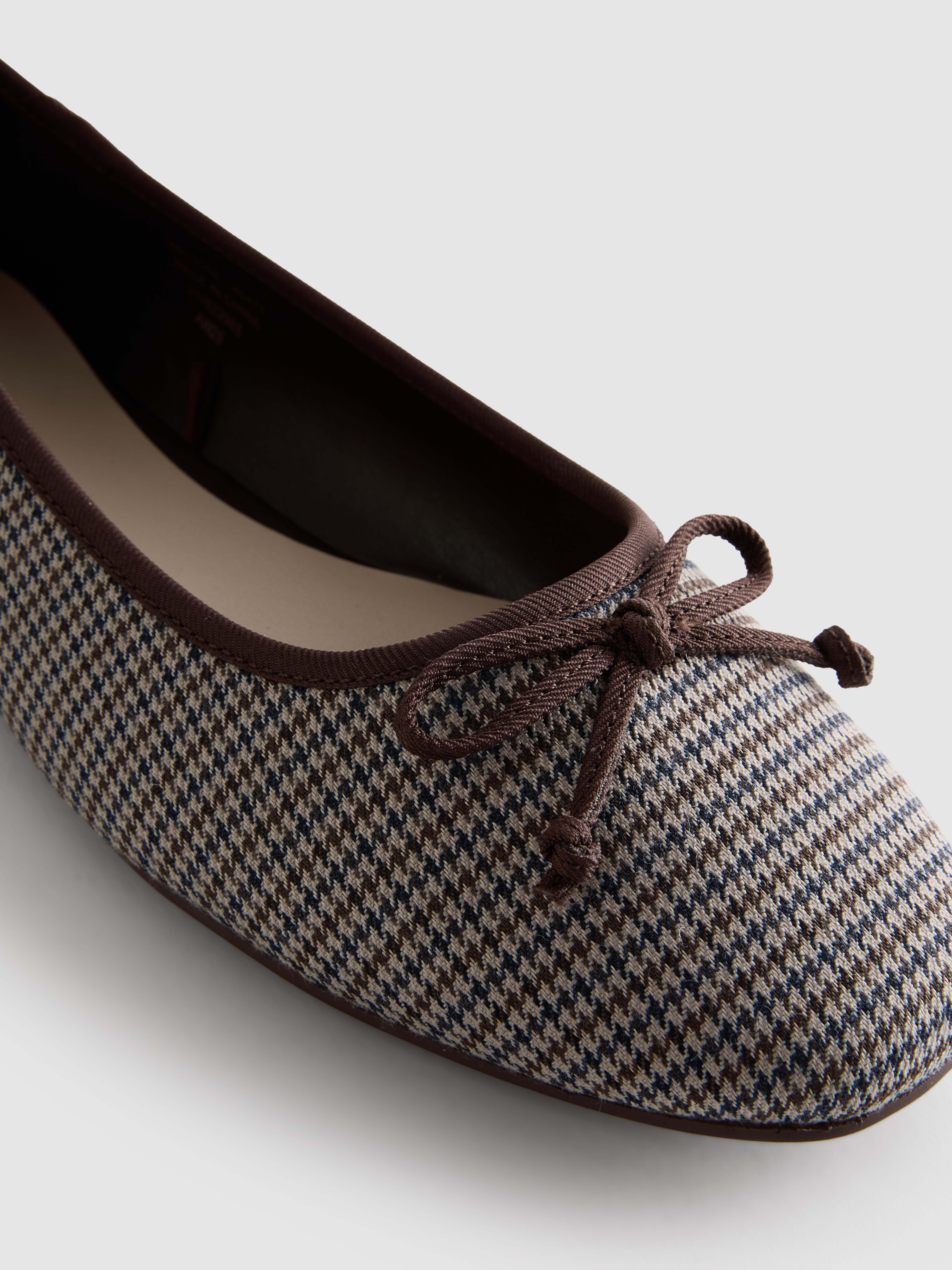 Women's Multi Bow Detail Ballerina Flats