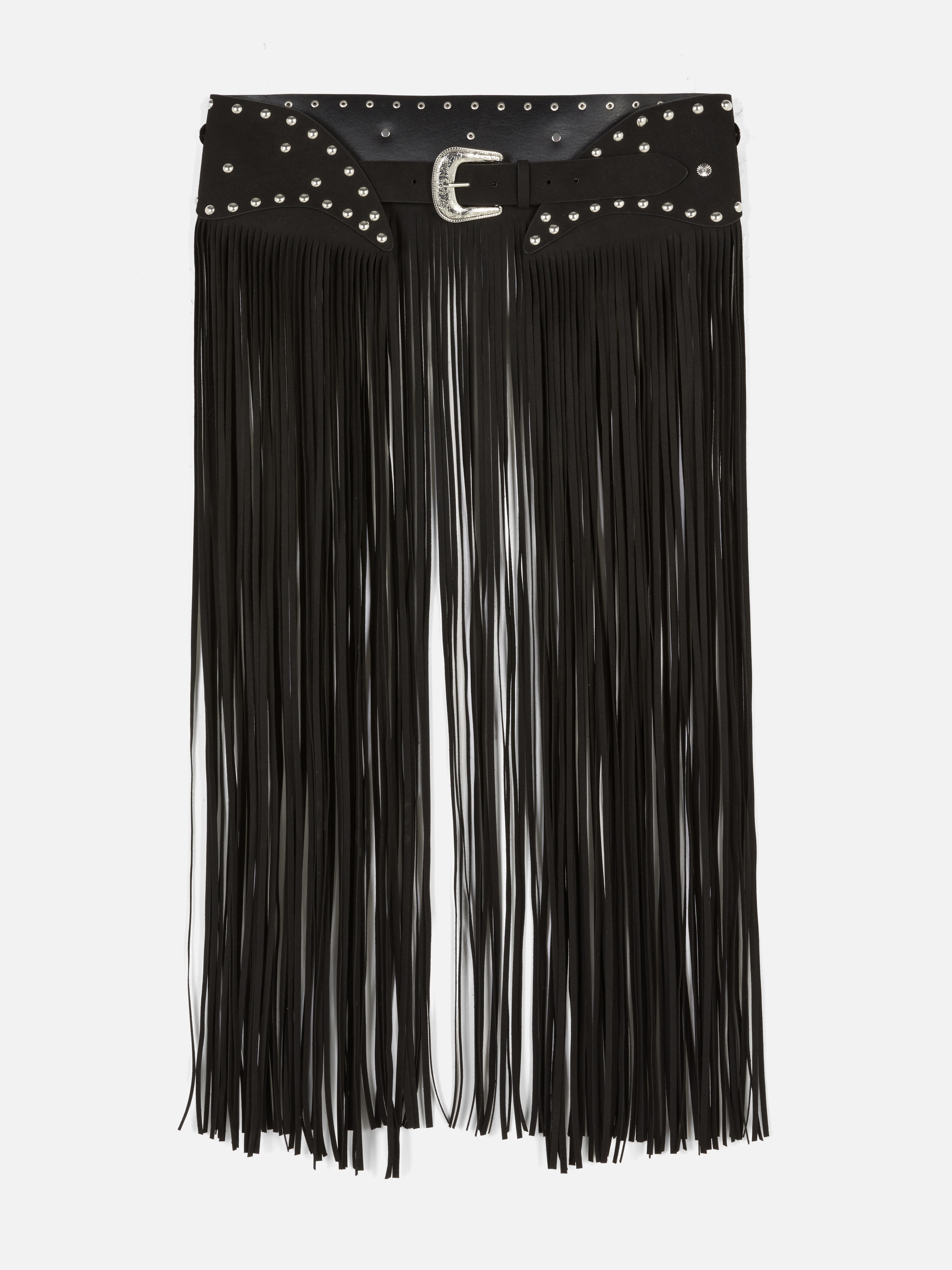 Rita Ora Long Fringe Belt