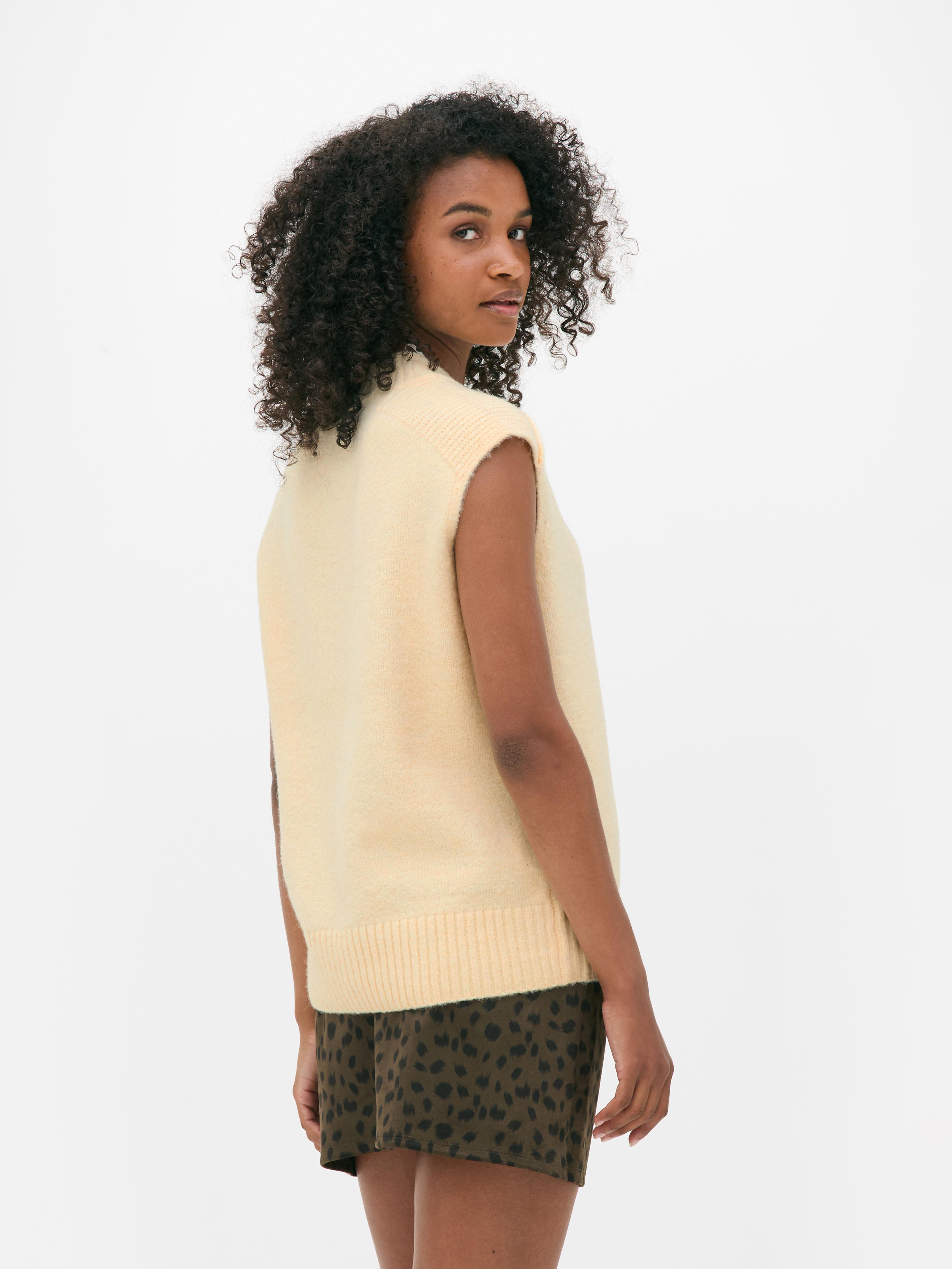 Knitted V-Neck Vest