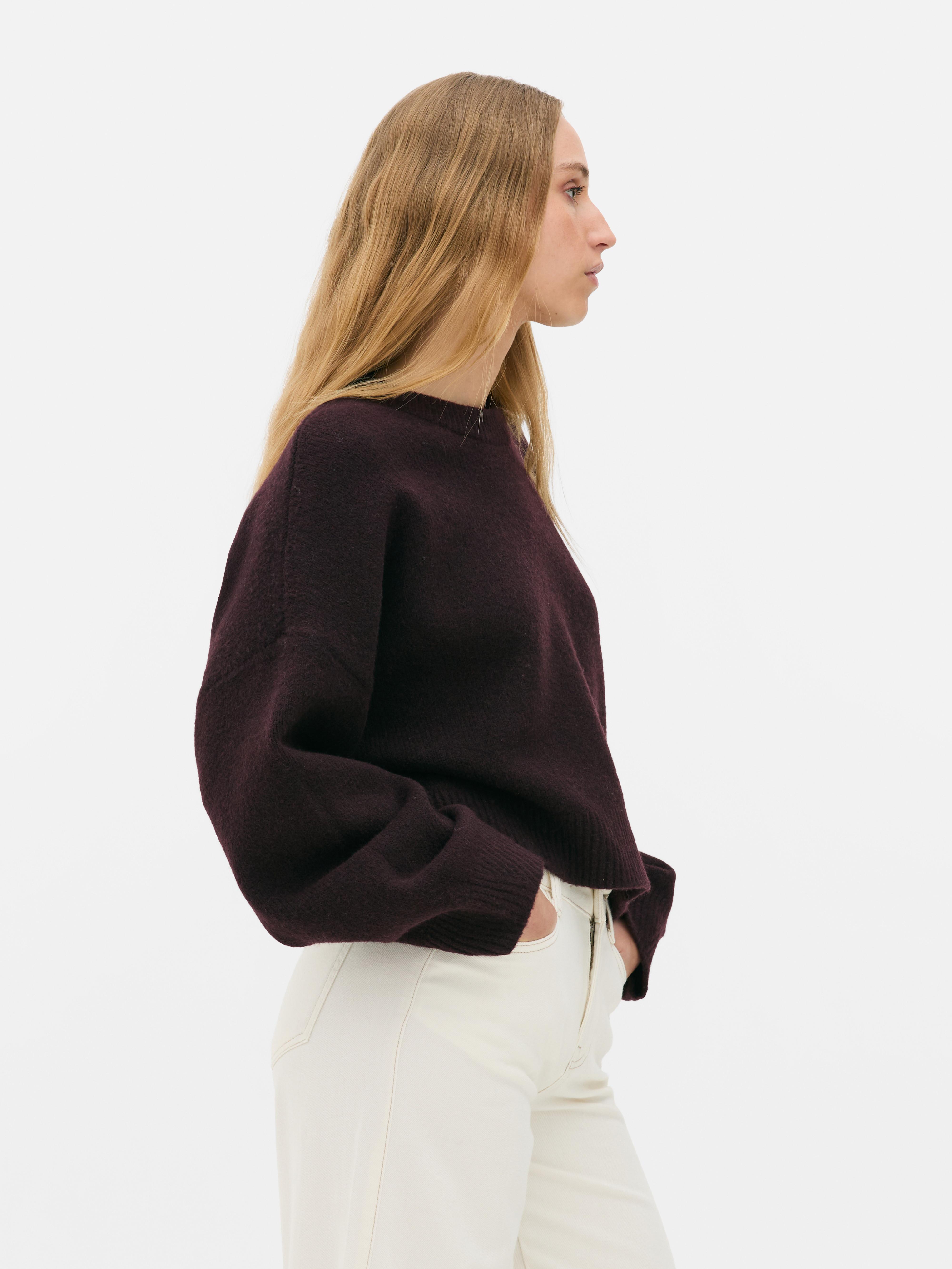 Lässiger Crop-Pullover