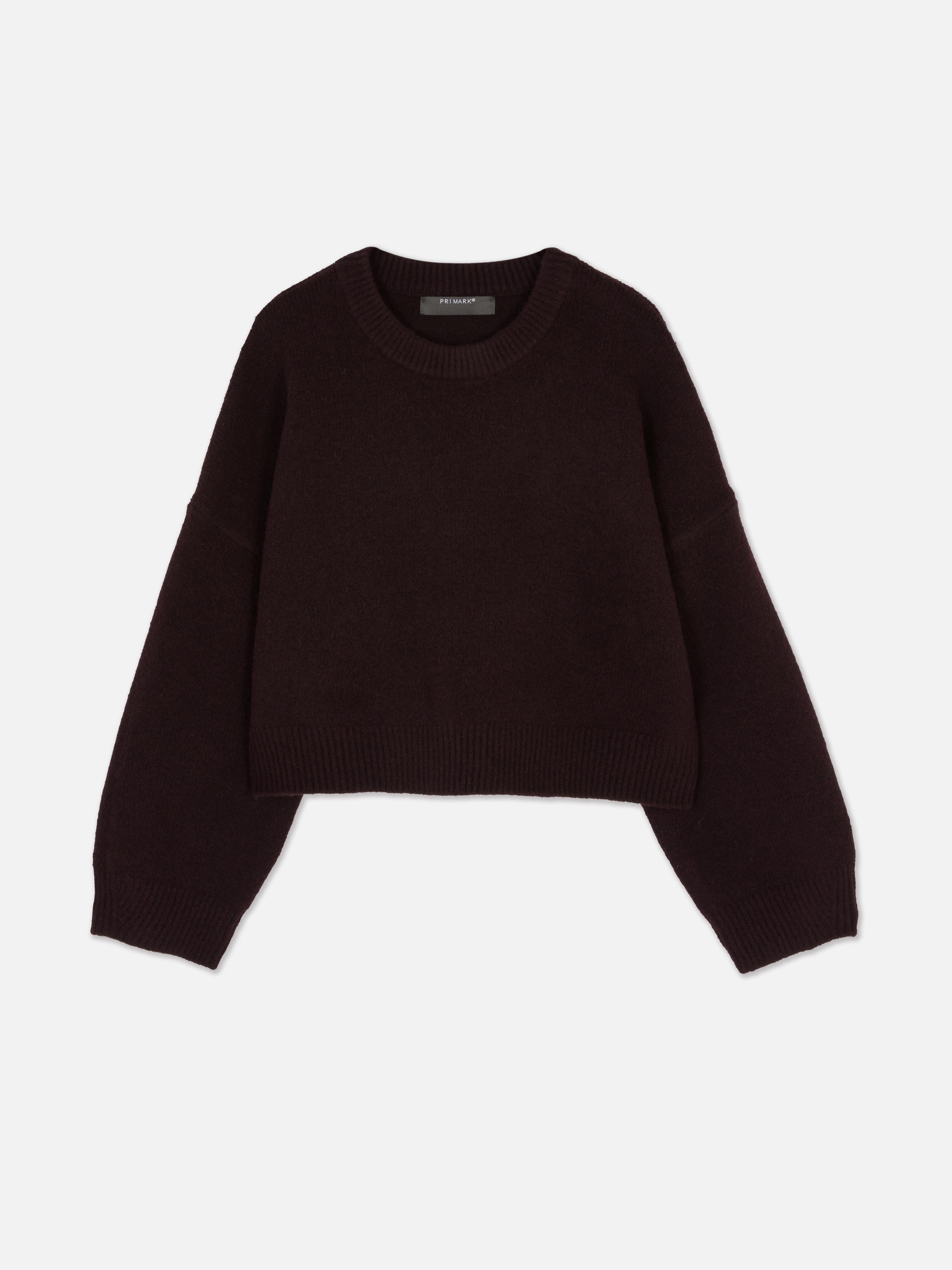 Lässiger Crop-Pullover