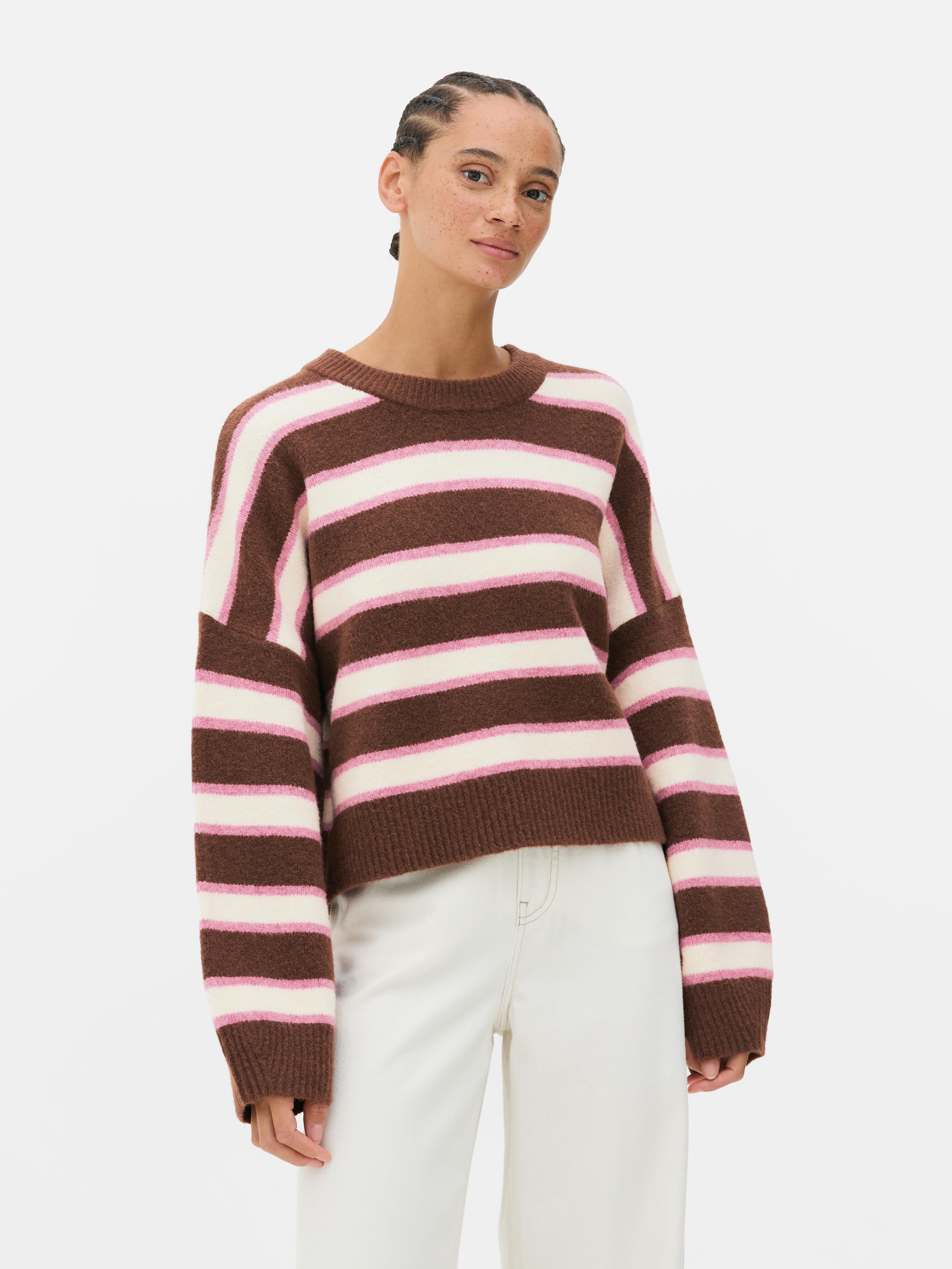 Lässiger Crop-Pullover