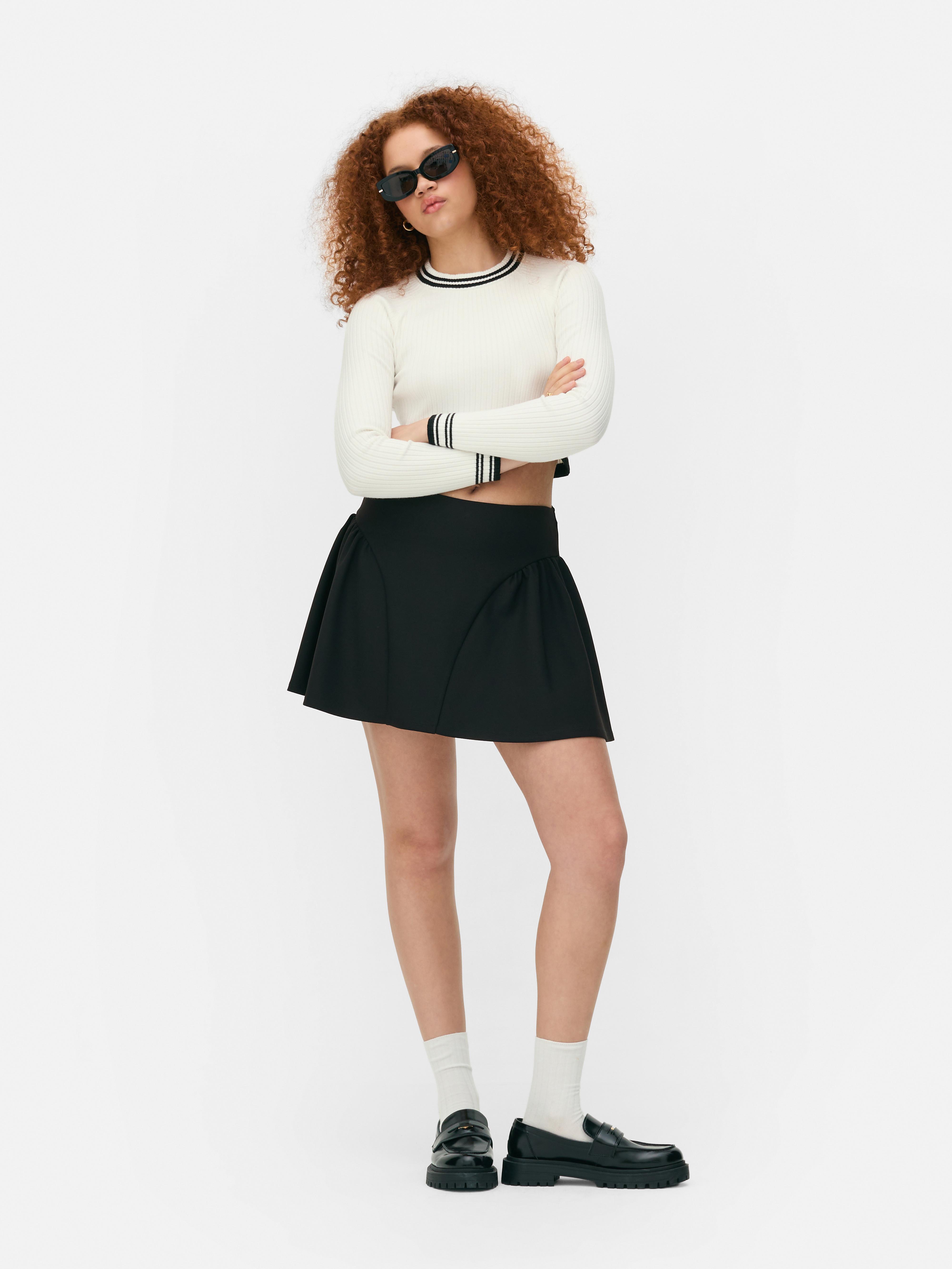 Curved Hem Sweater