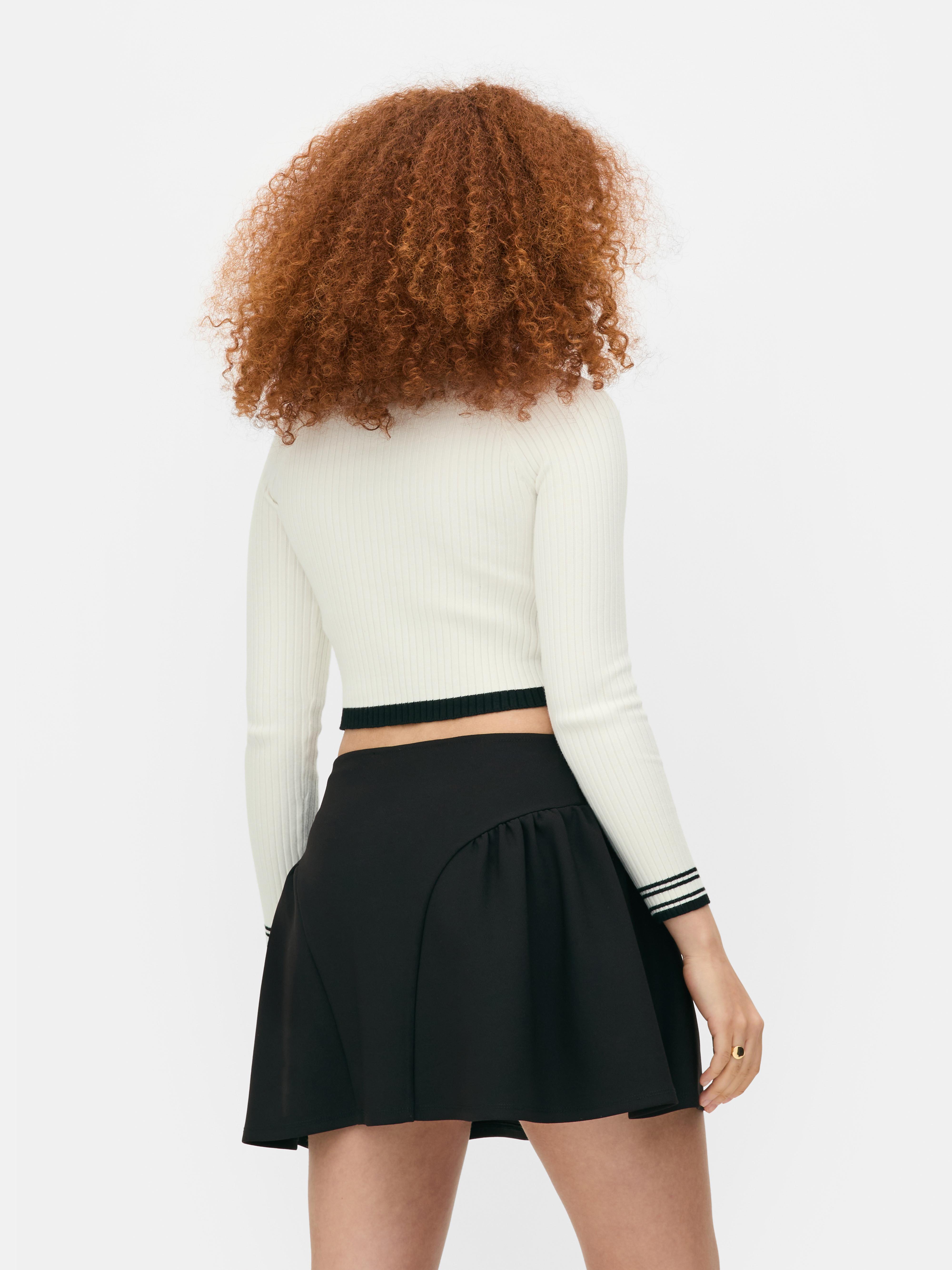 Curved Hem Sweater