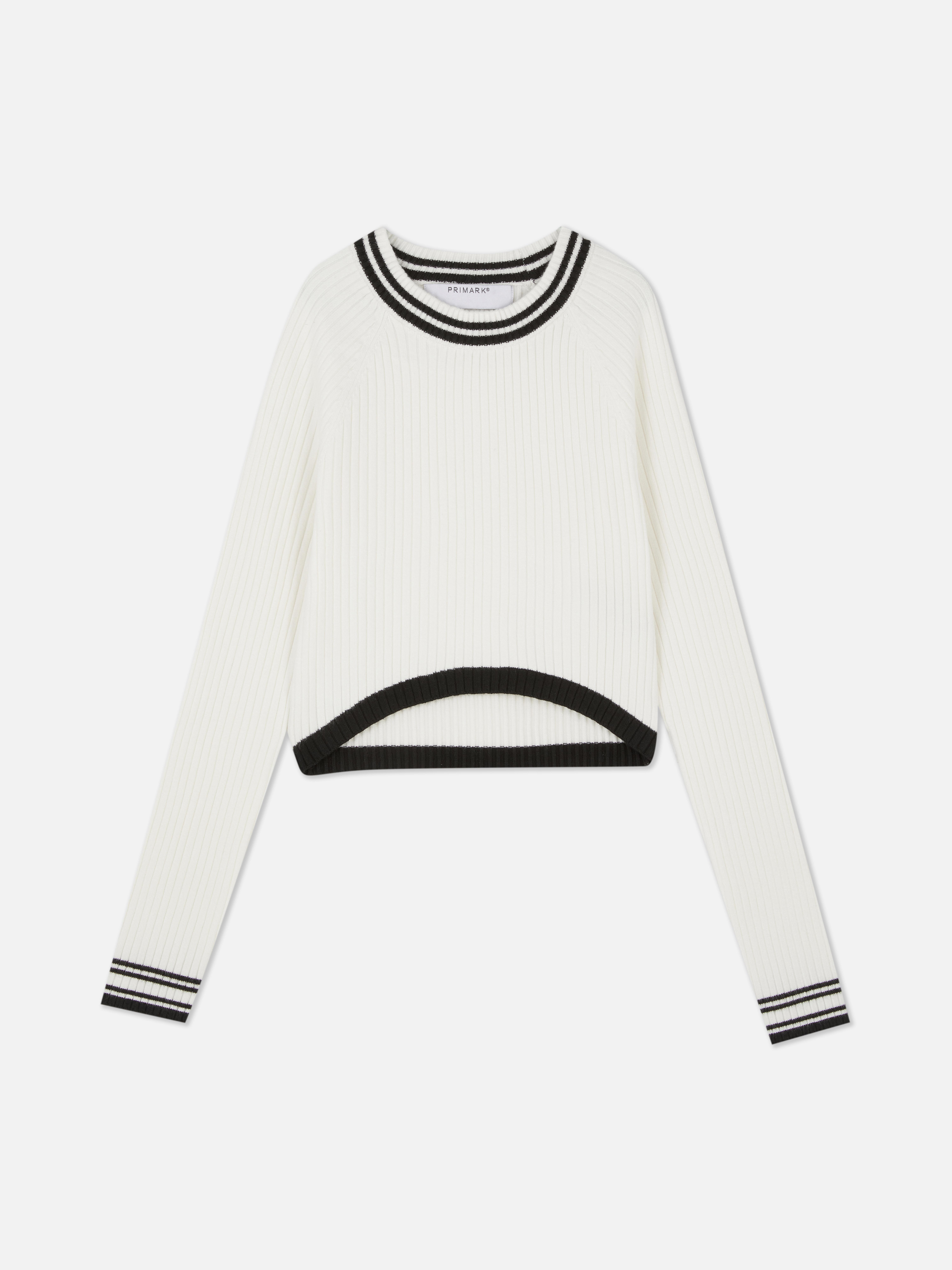 Curved Hem Sweater