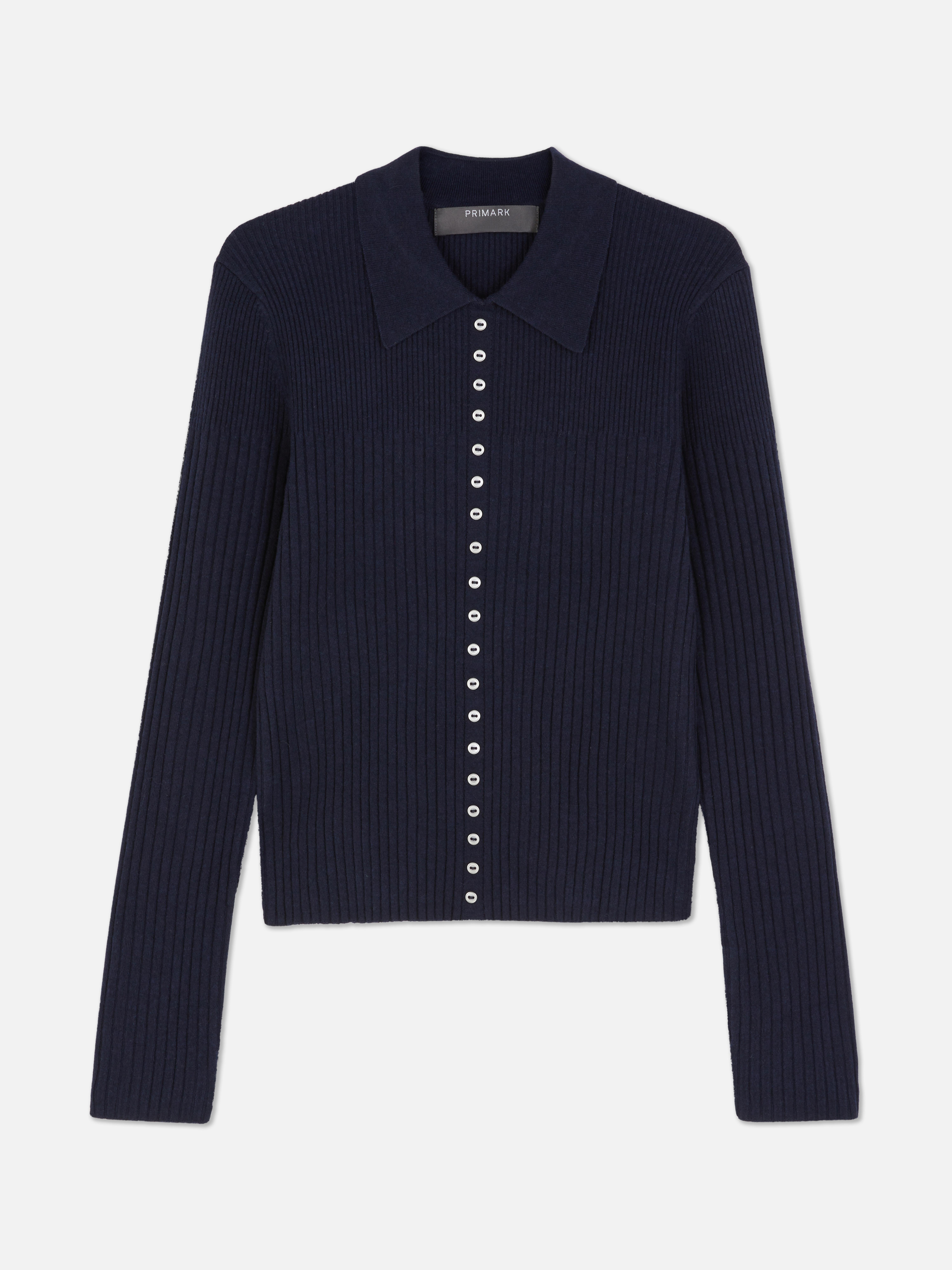 Gilet côtelé boutonné avec col