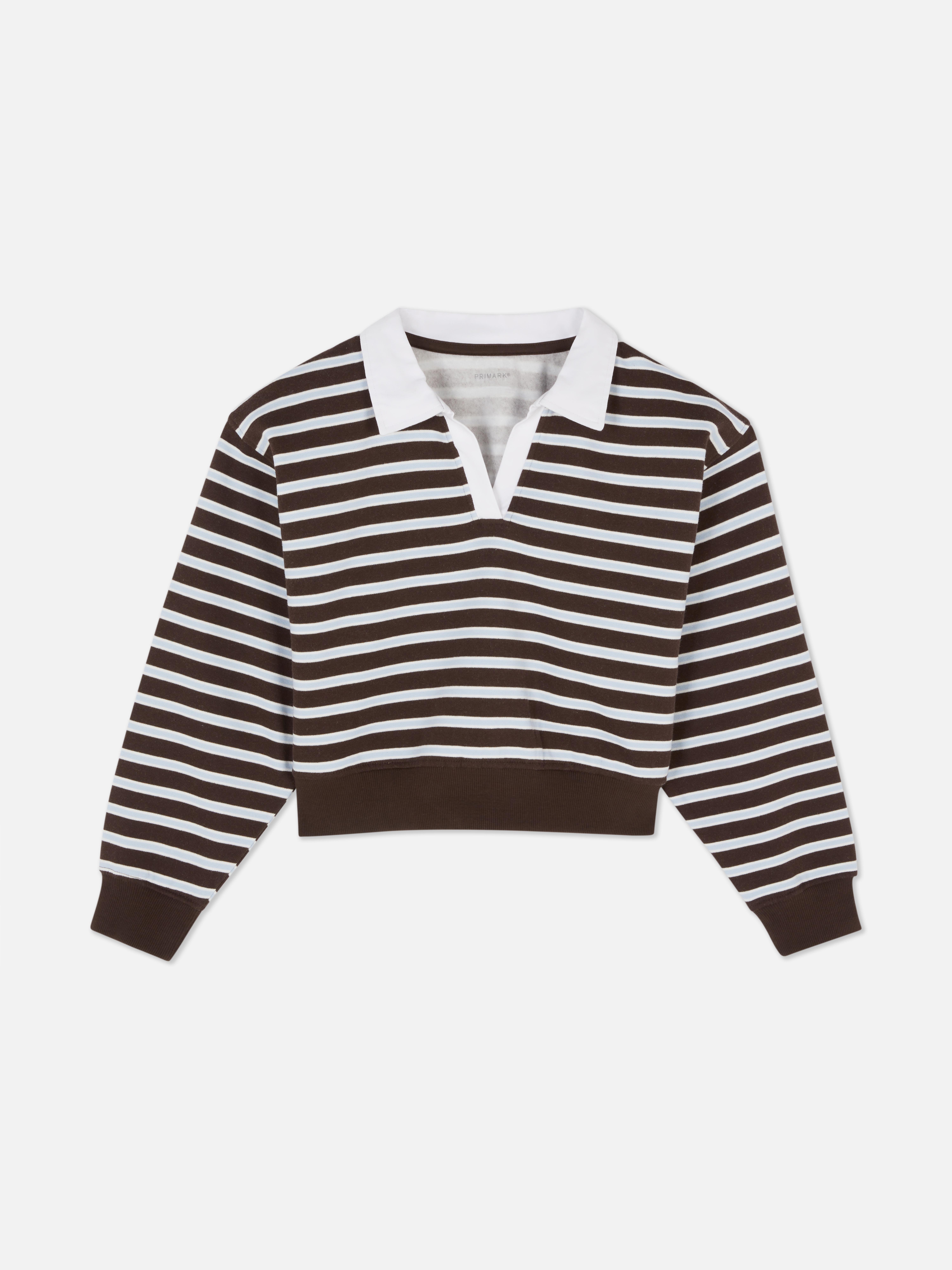 7–15 Jahre | Gestreiftes Rugby-Sweatshirt