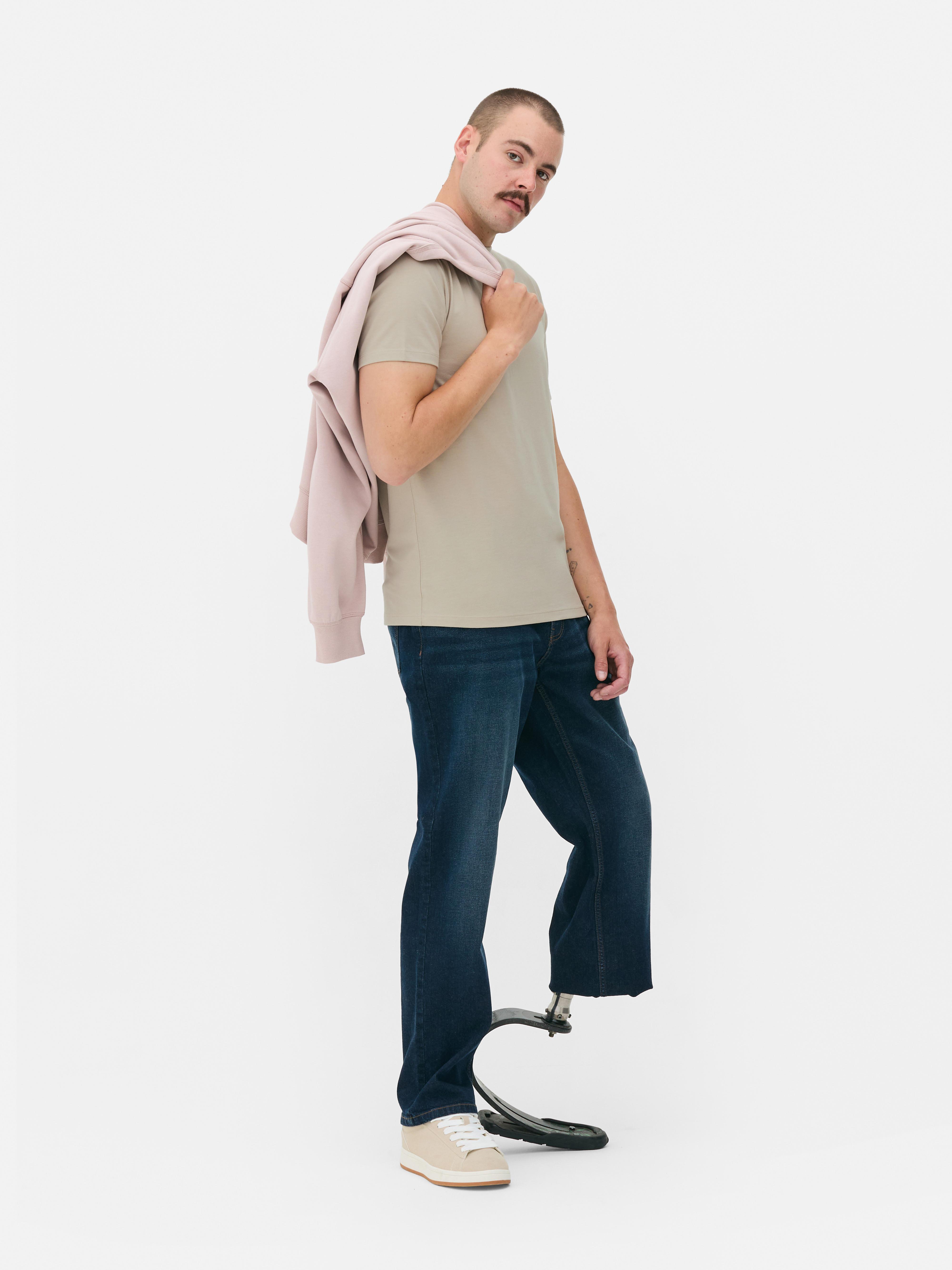 Slimfit T-shirt met korte mouwen