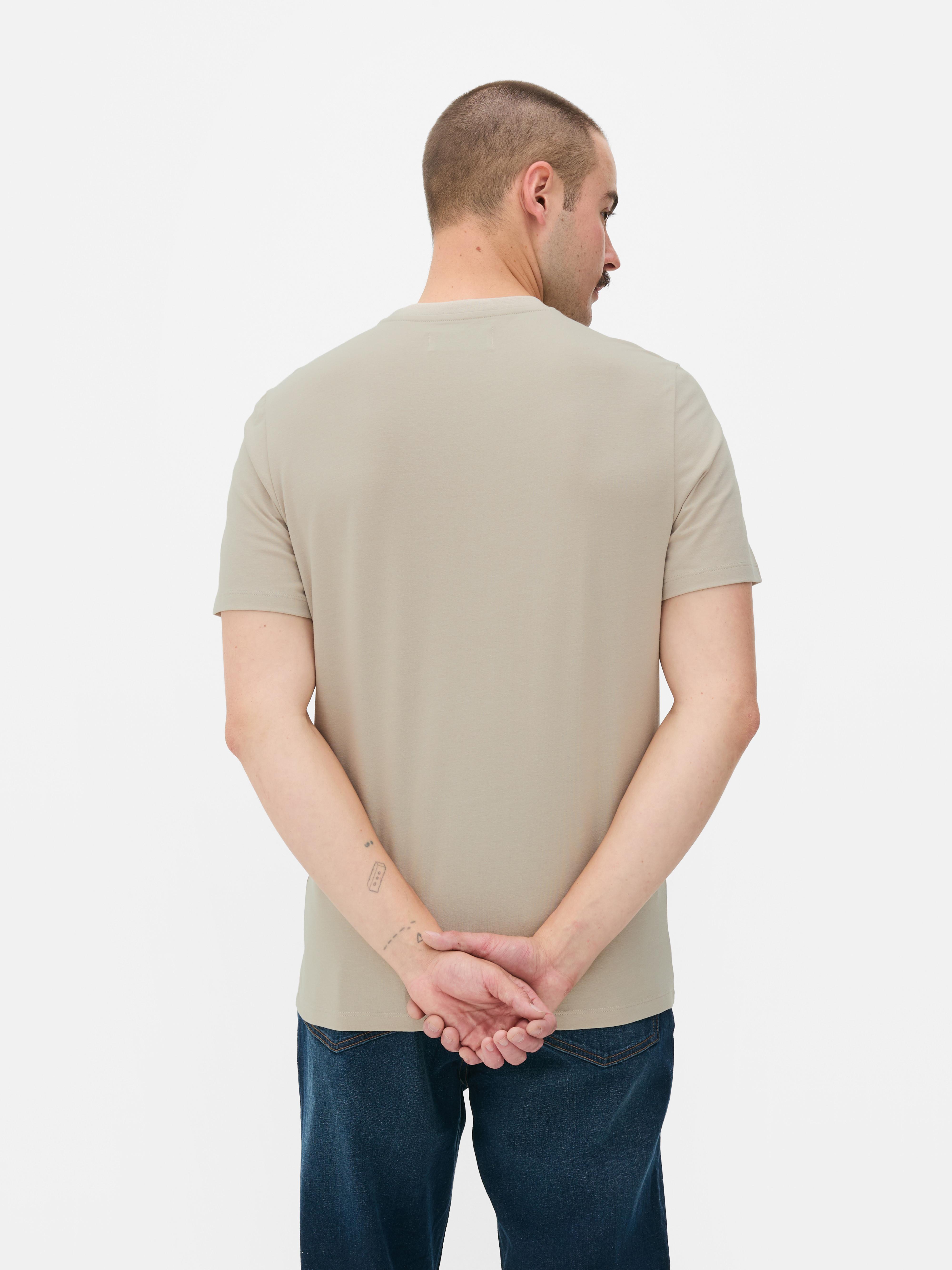 Slimfit T-shirt met korte mouwen