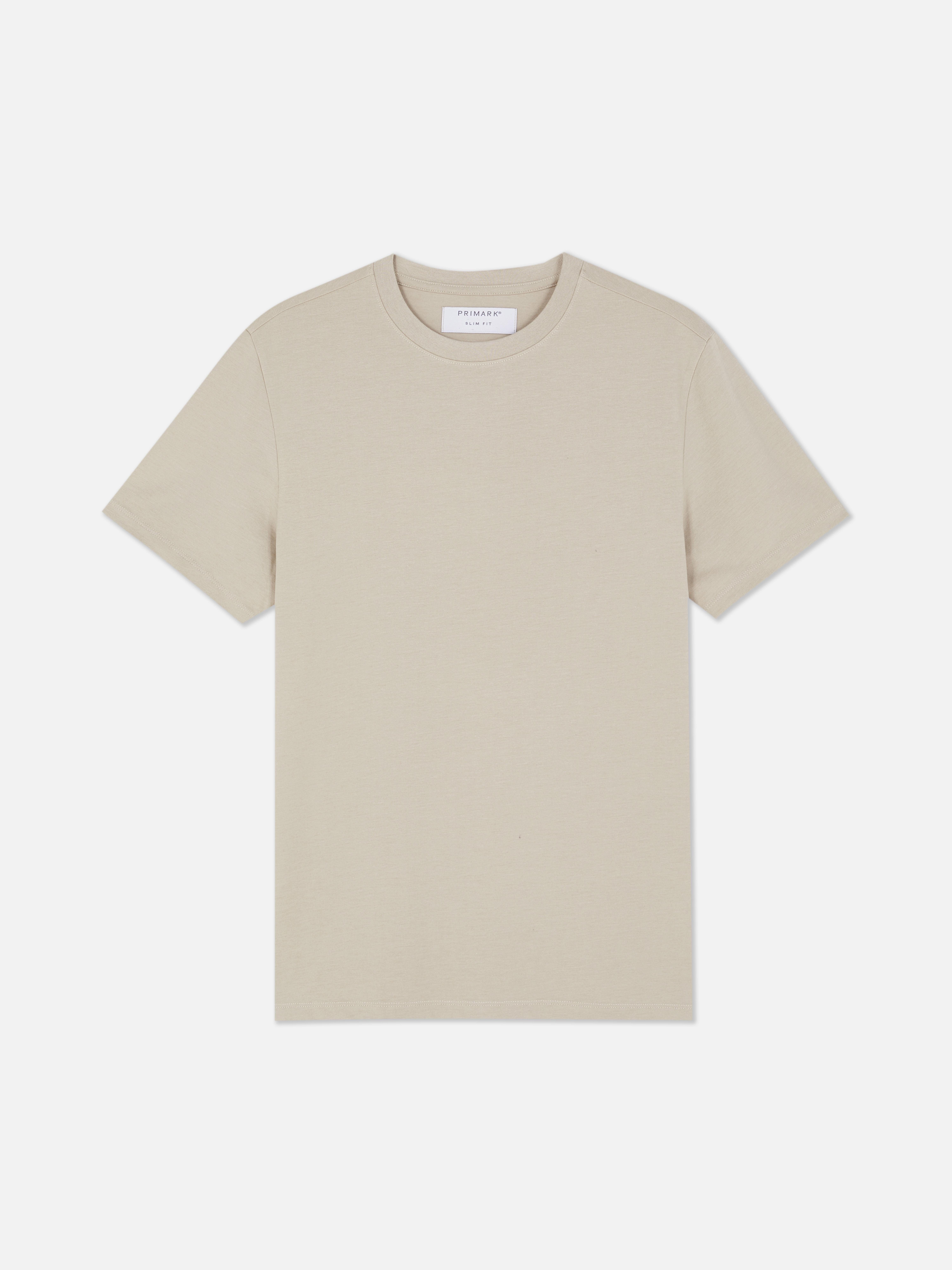 Slimfit T-shirt met korte mouwen