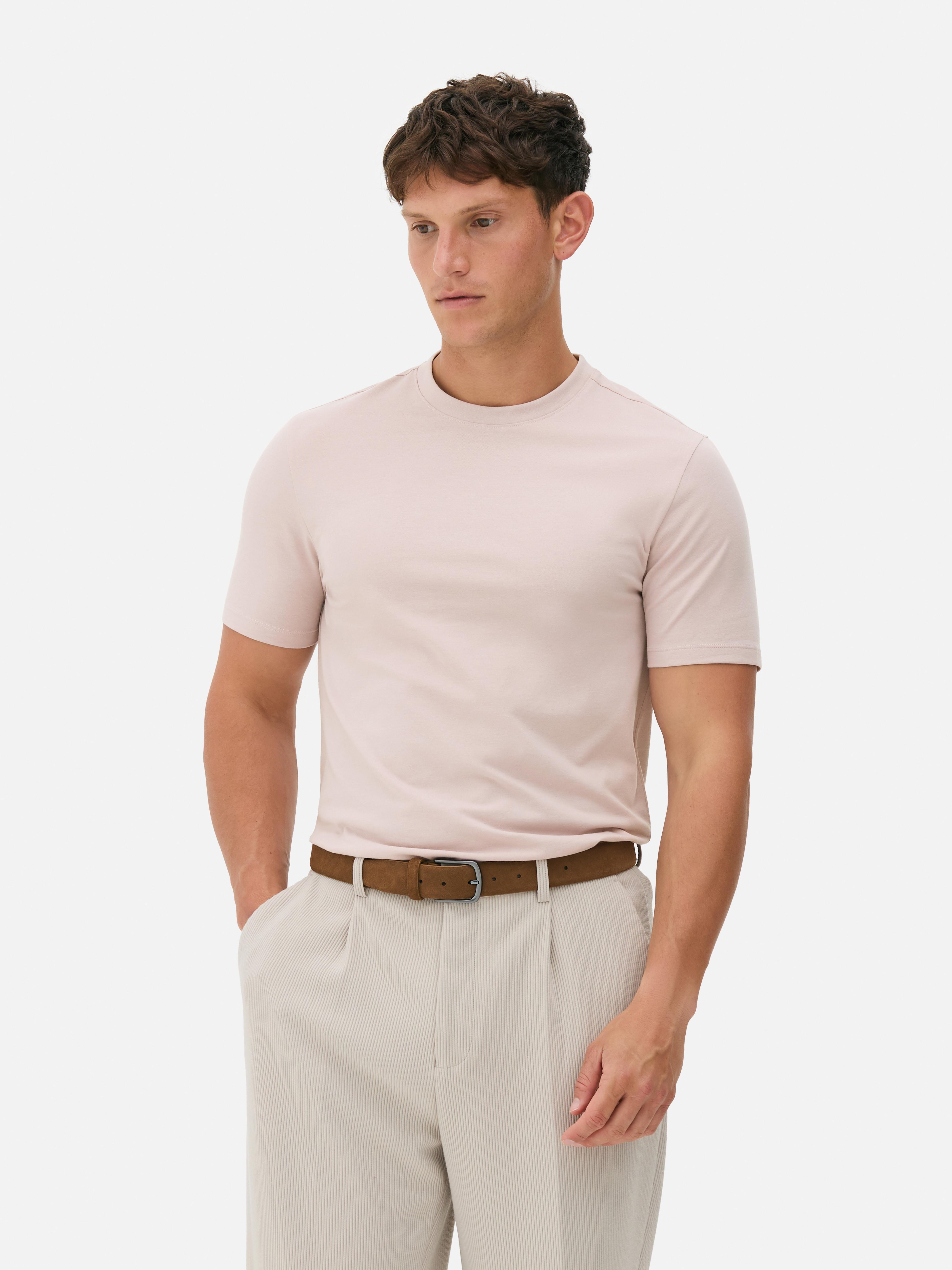 Slimfit T-shirt met korte mouwen
