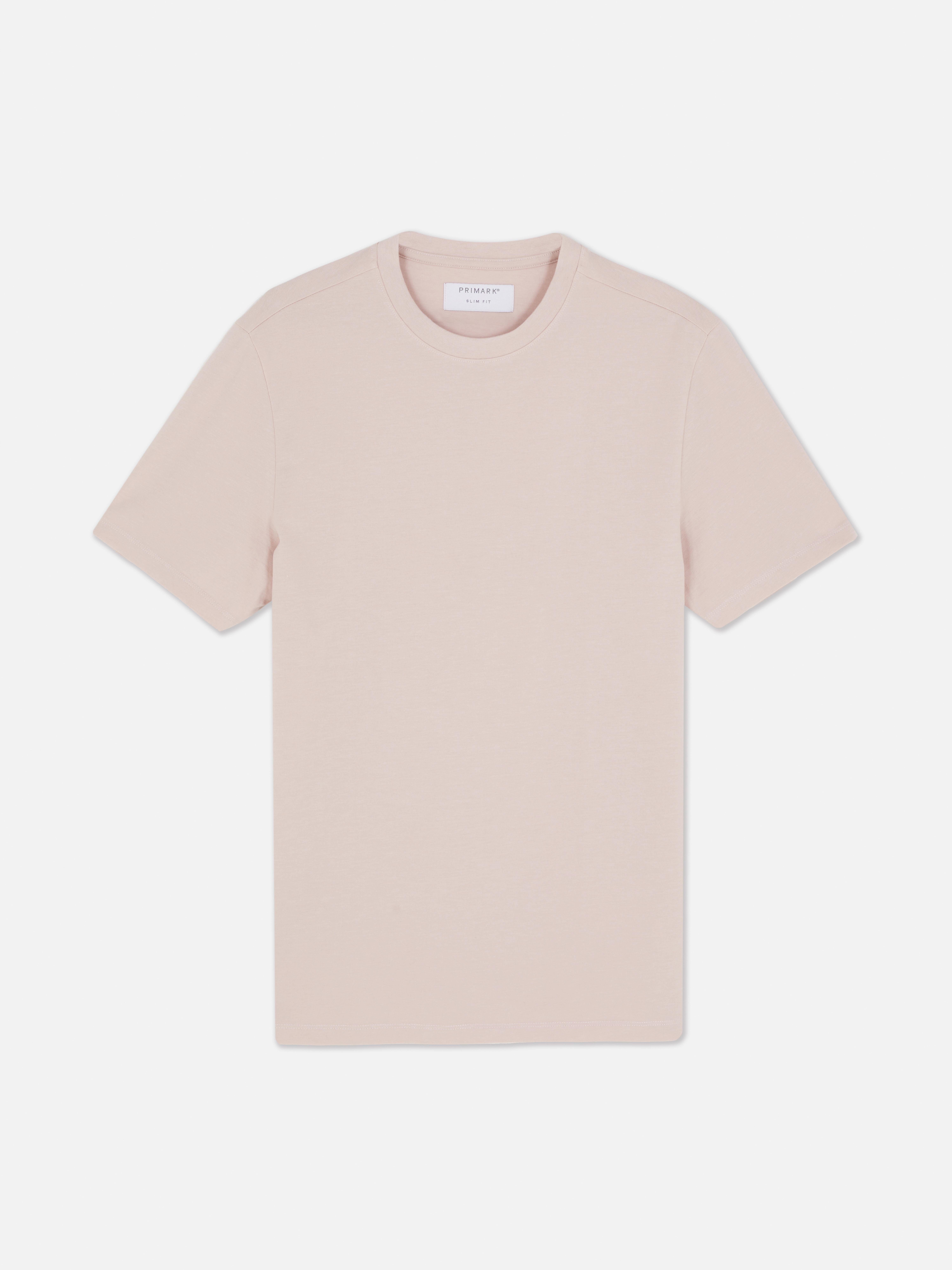 Slimfit T-shirt met korte mouwen