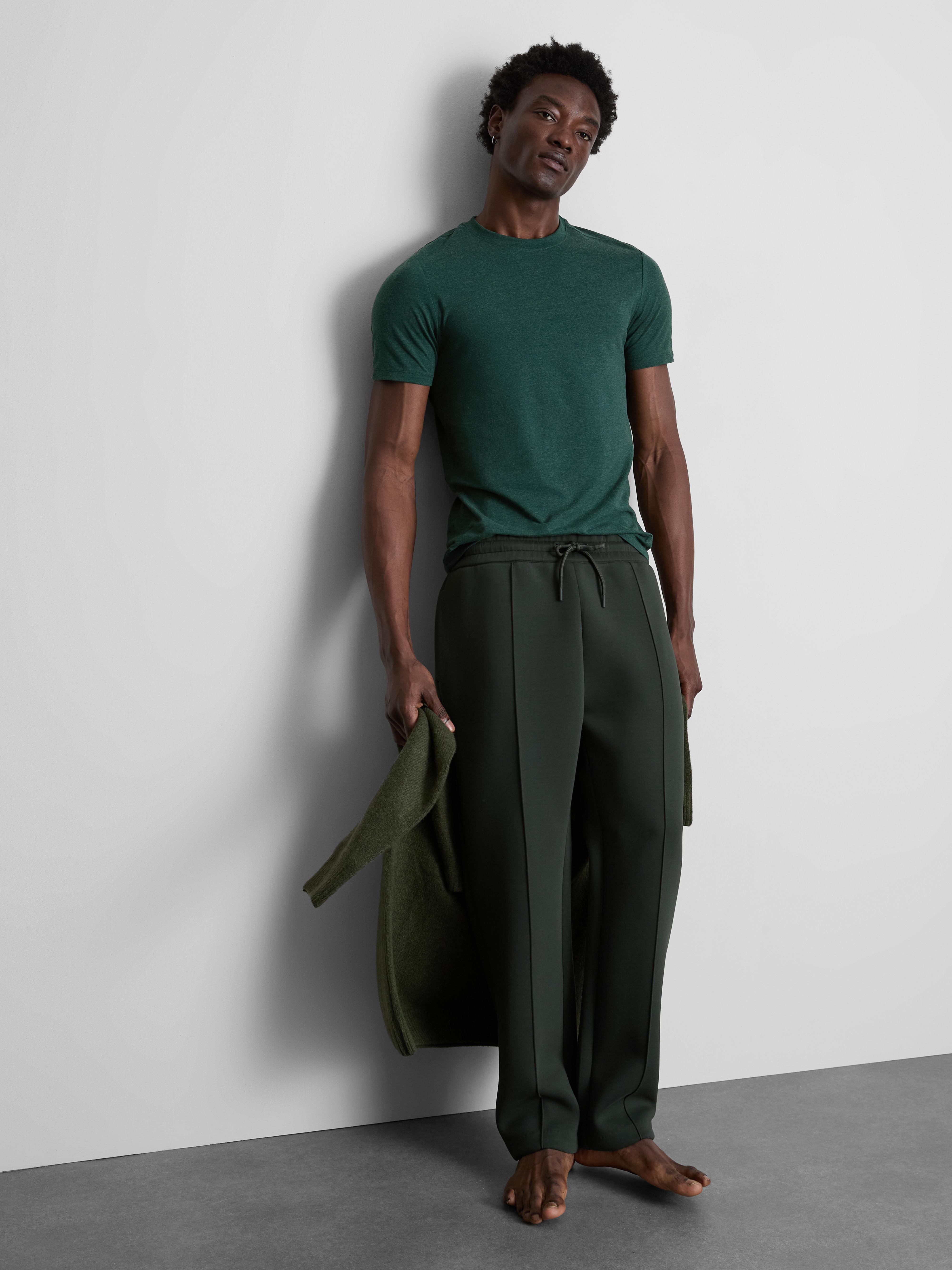 Men's Dark Green Slim Fit T-Shirt