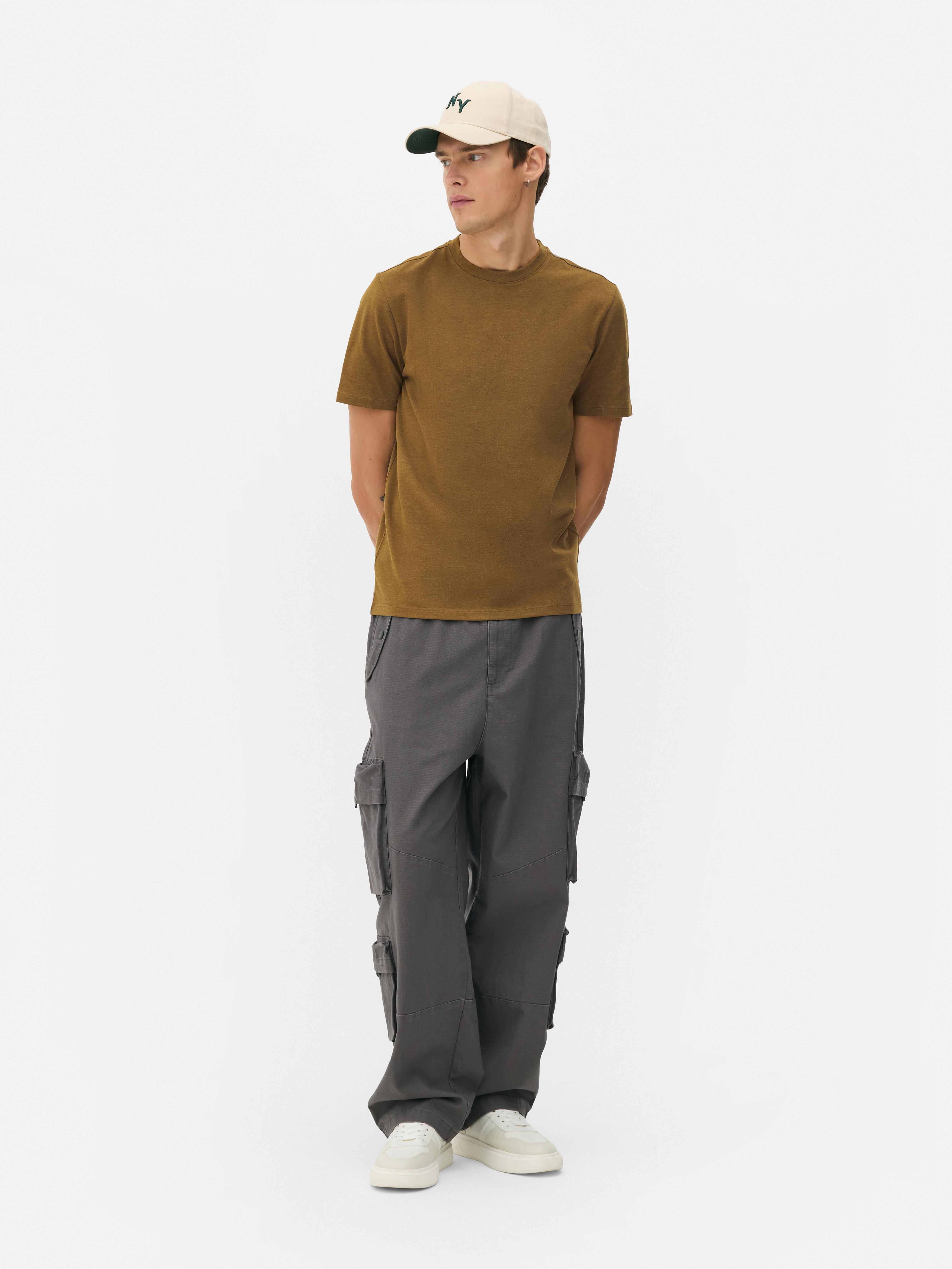 Slimfit T-shirt met korte mouwen