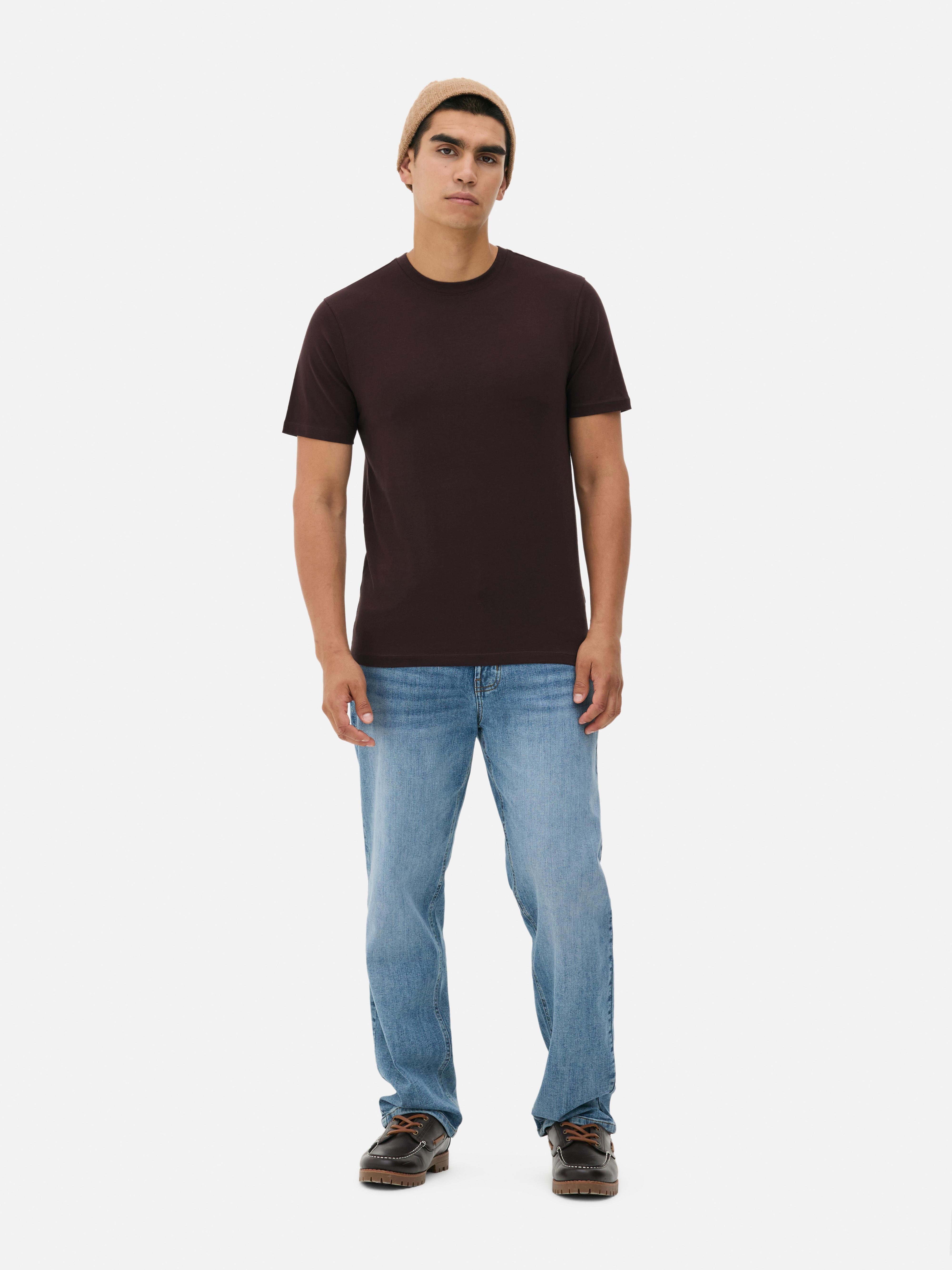 Camiseta de manga corta y corte entallado Morado oscuro