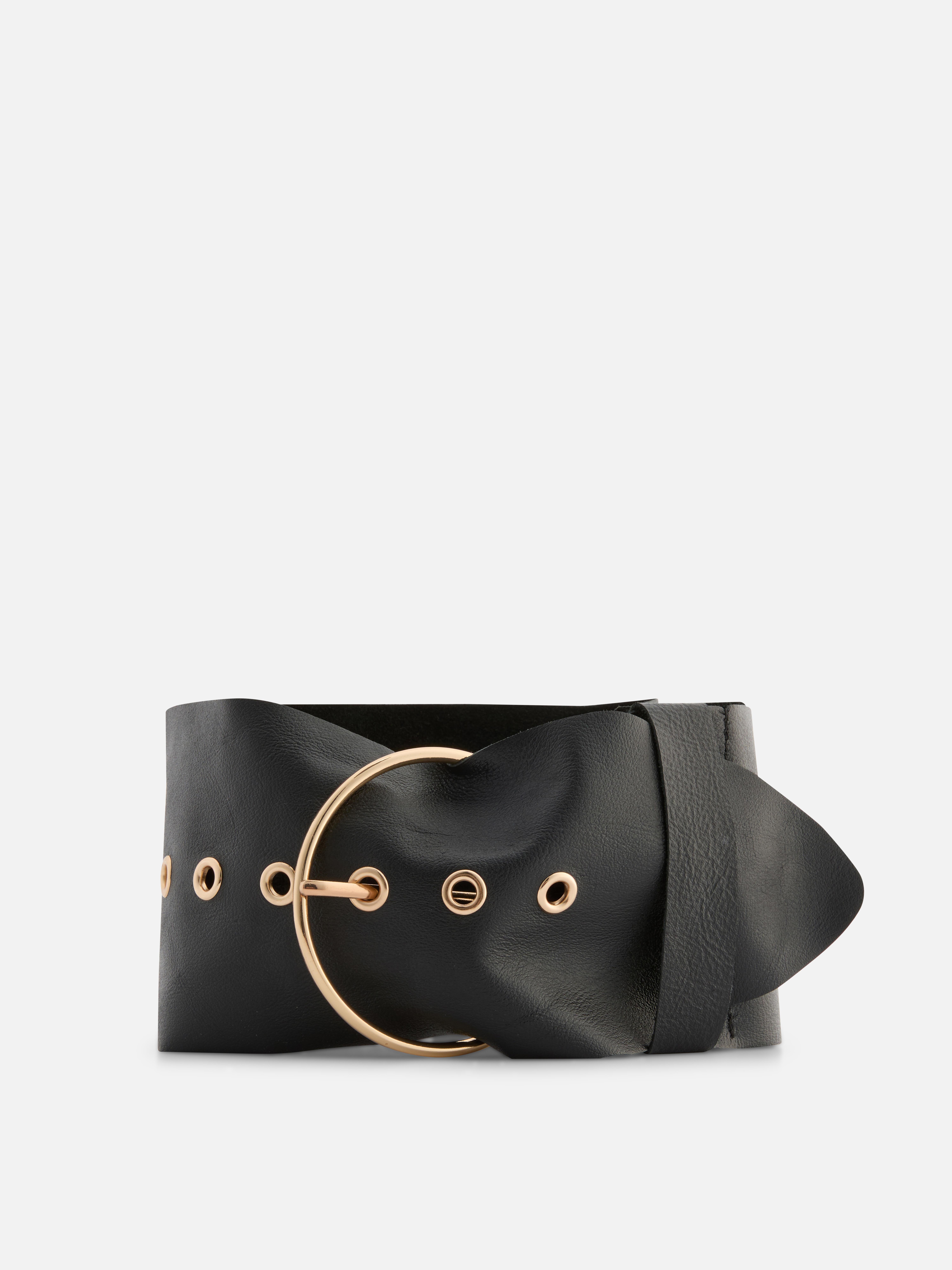 Rita Ora Leather Wide Hip Belt