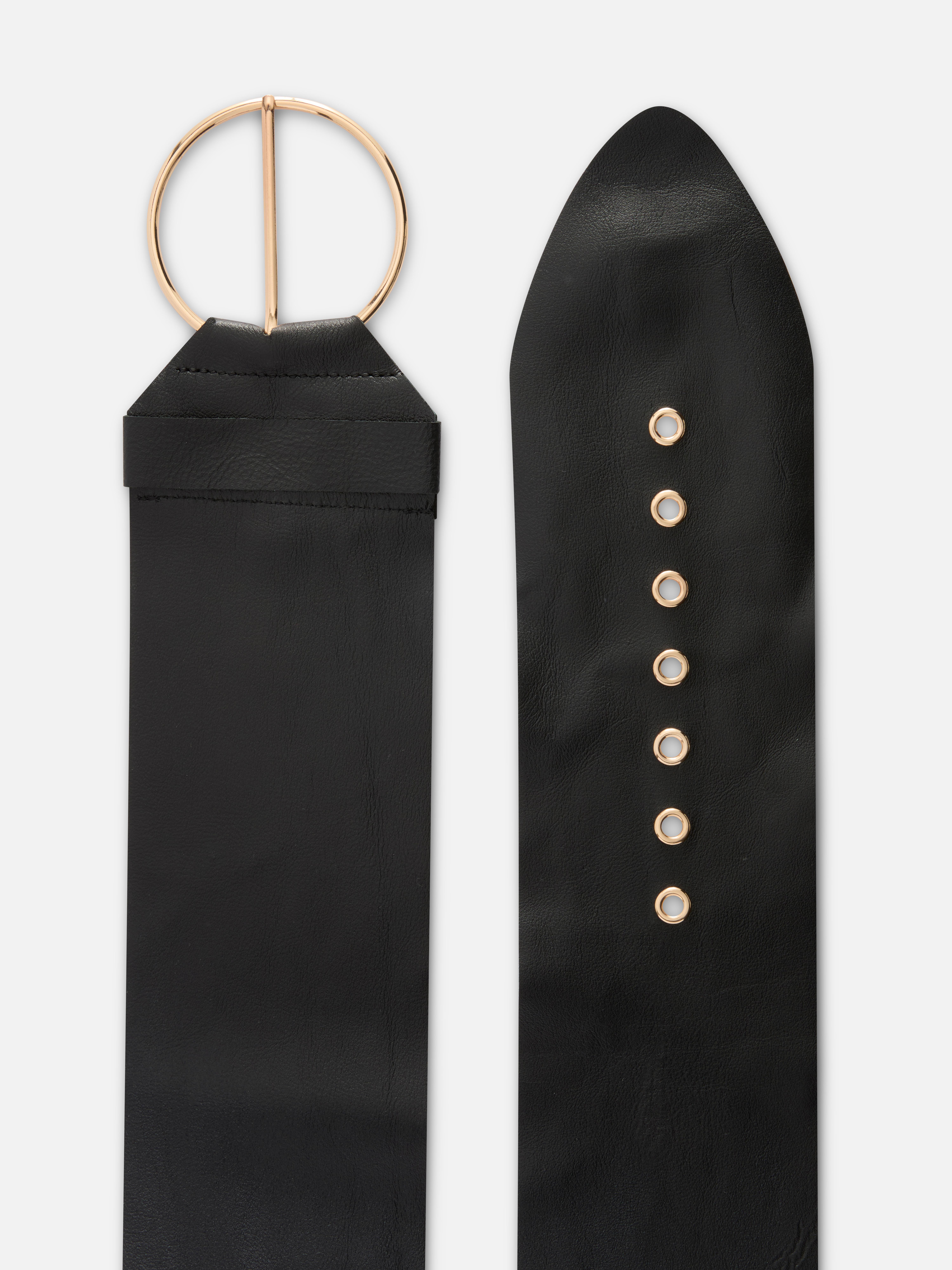 Rita Ora Leather Wide Hip Belt