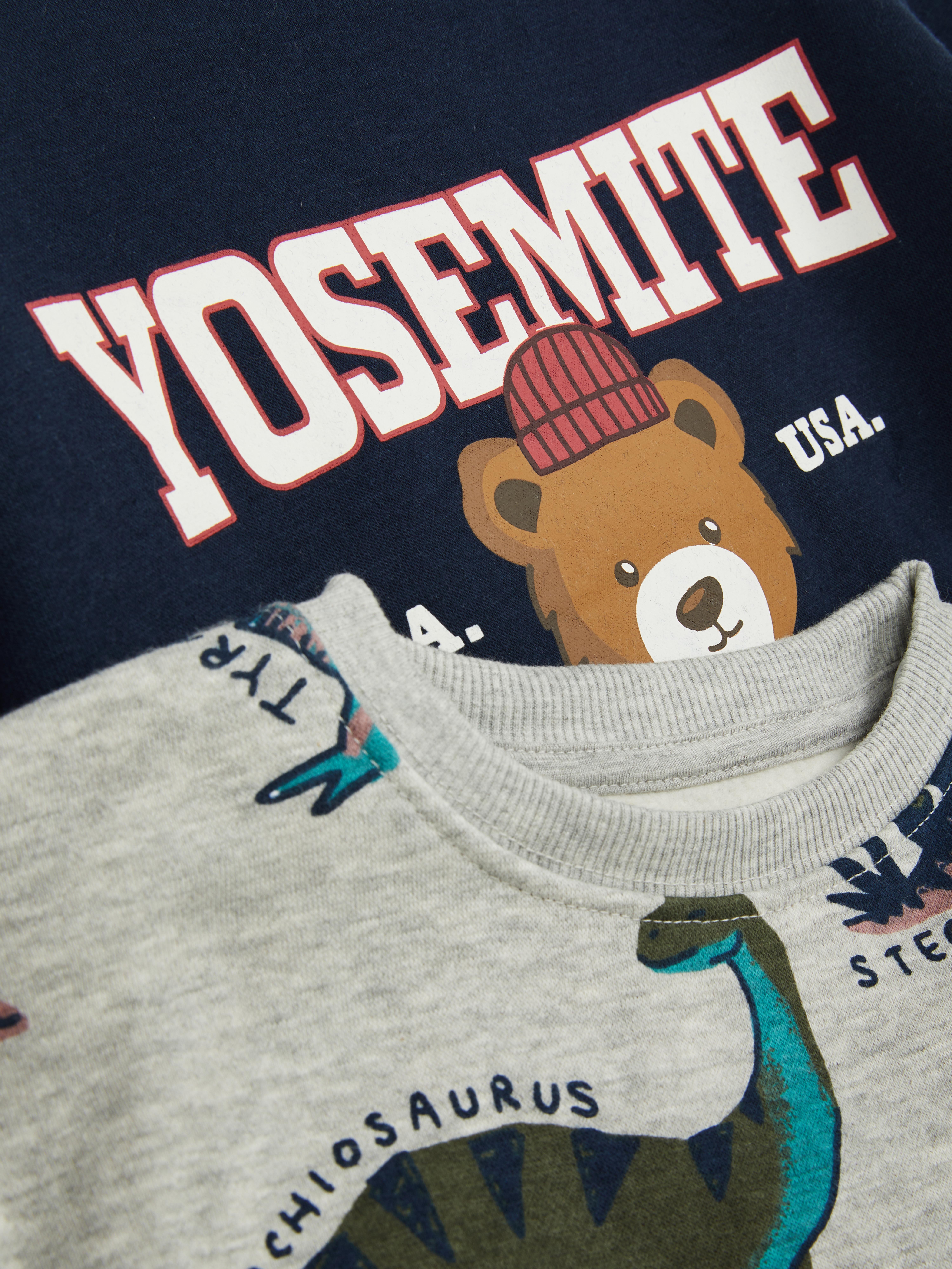 1.5-8yrs | 2pk Printed Sweatshirts