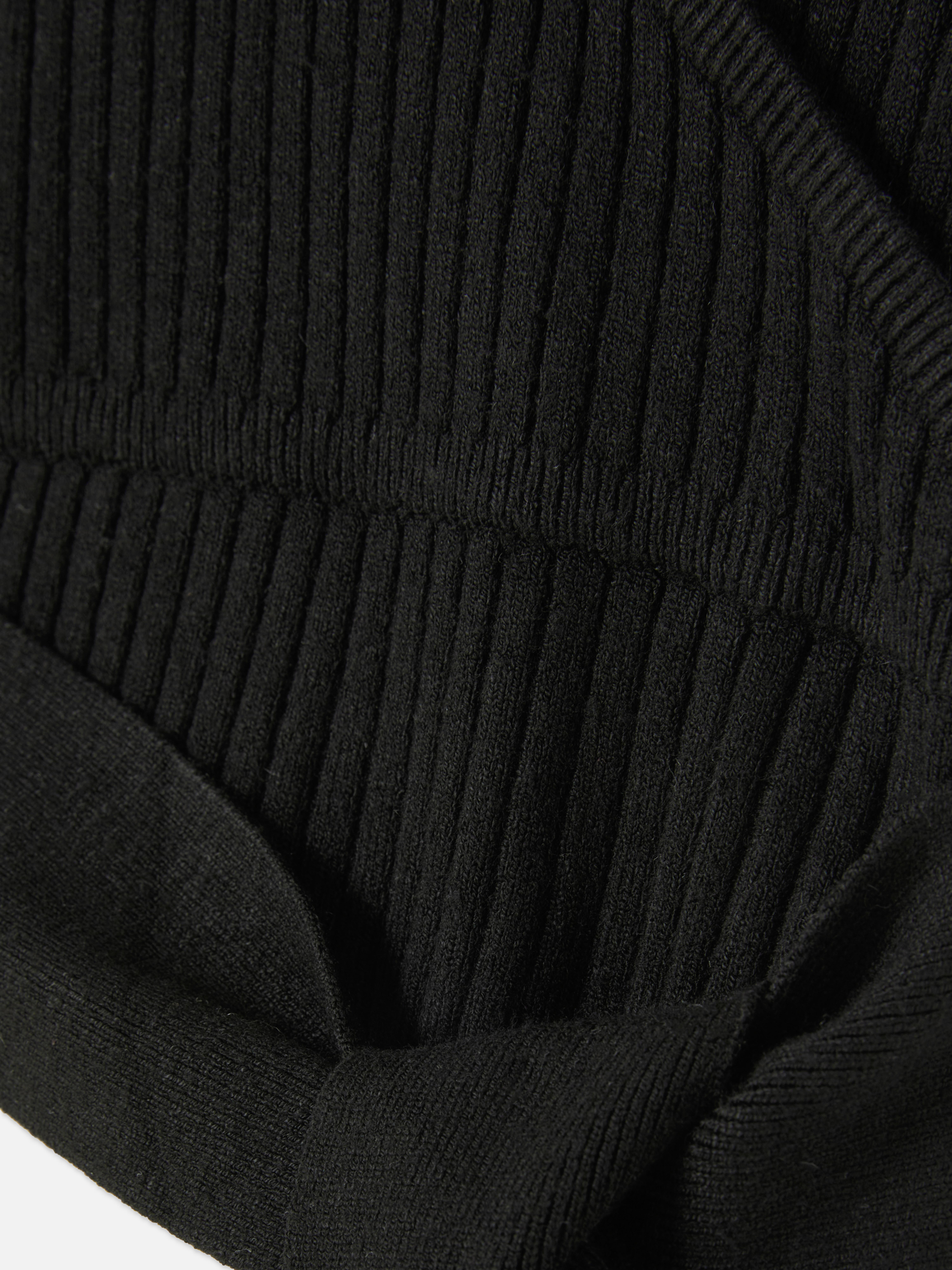 Ribbed Wrap Top