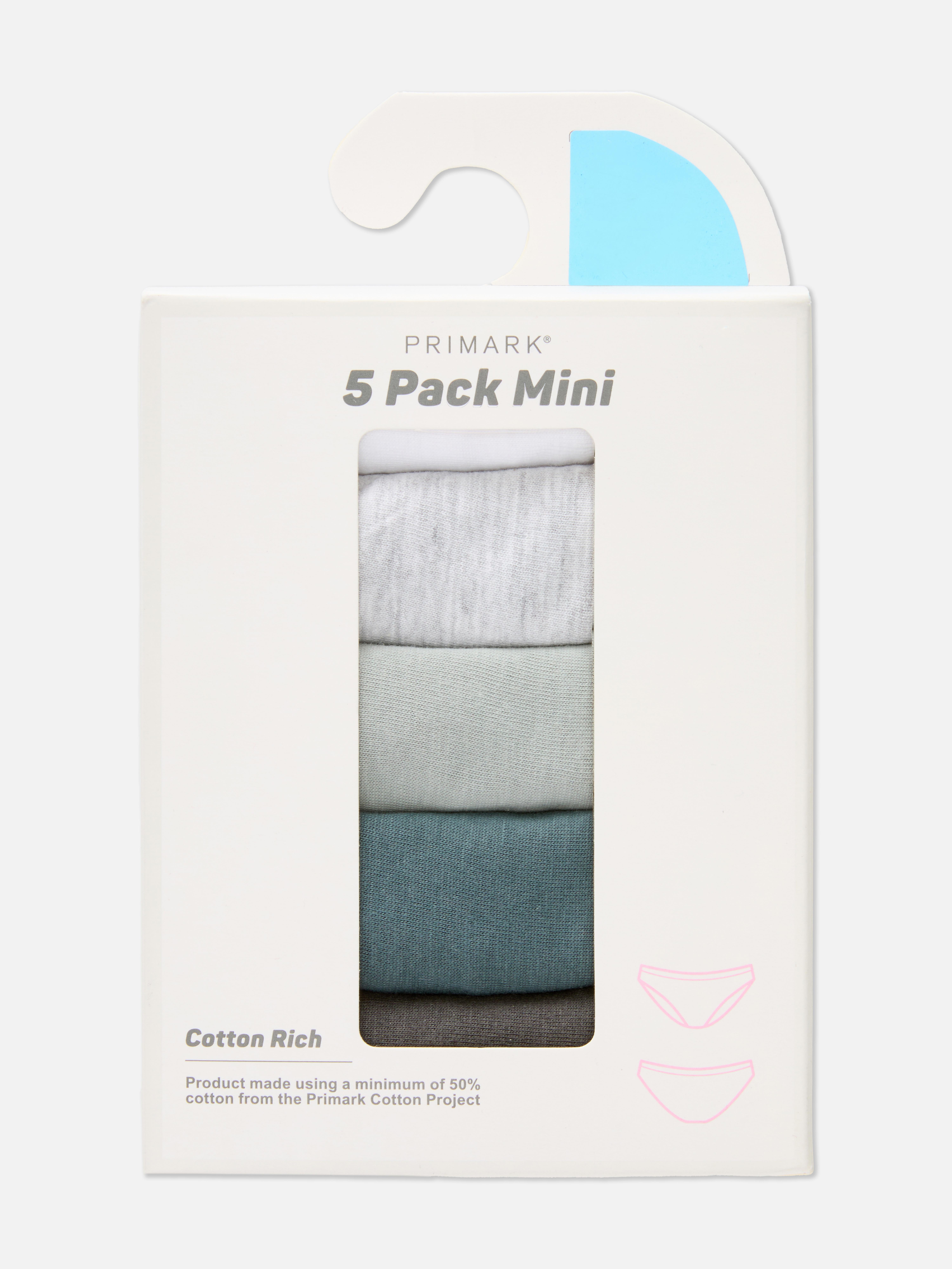 Confezione da 5 mini slip in cotone