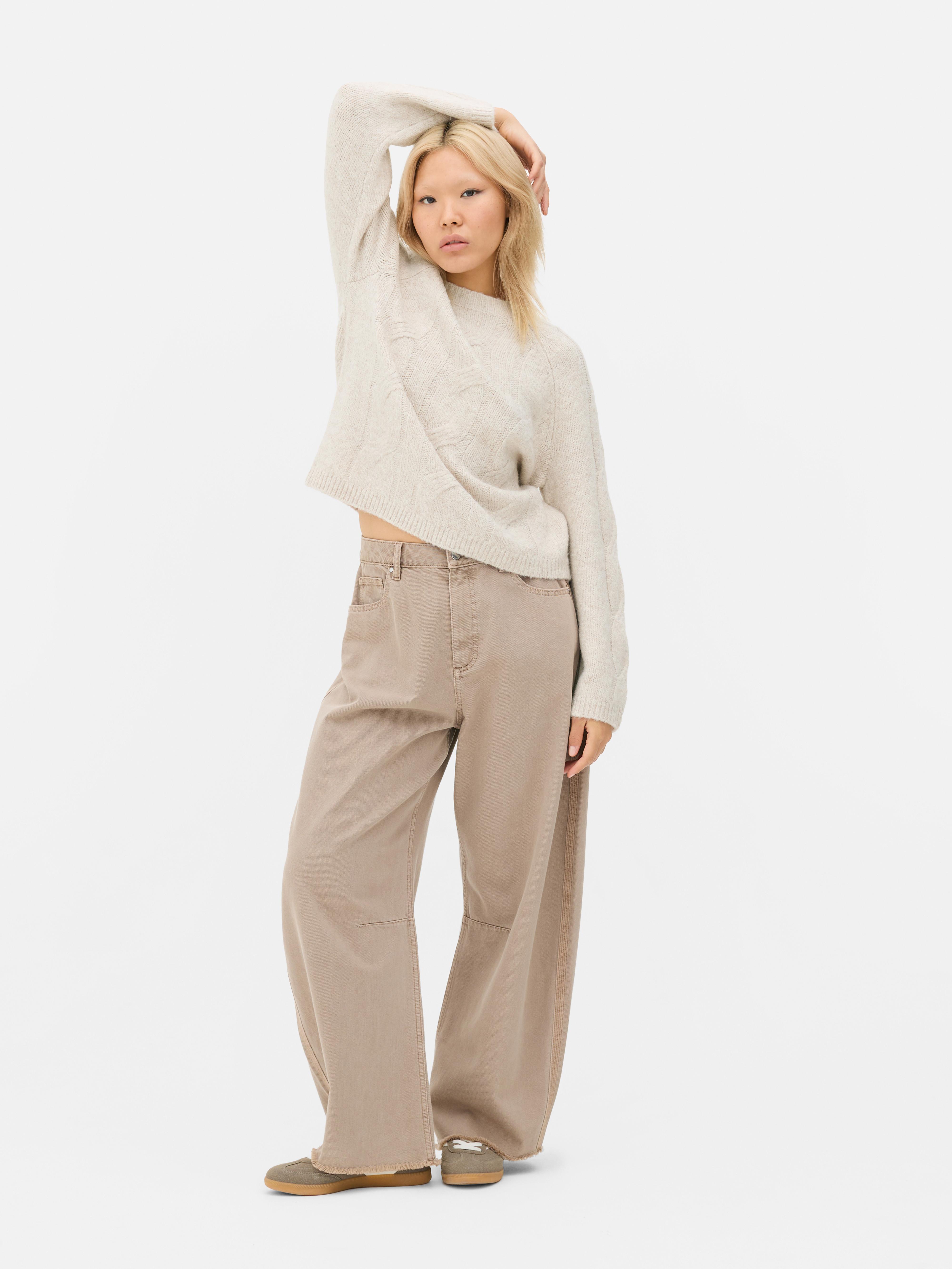 Relaxed Cable Knit Jumper