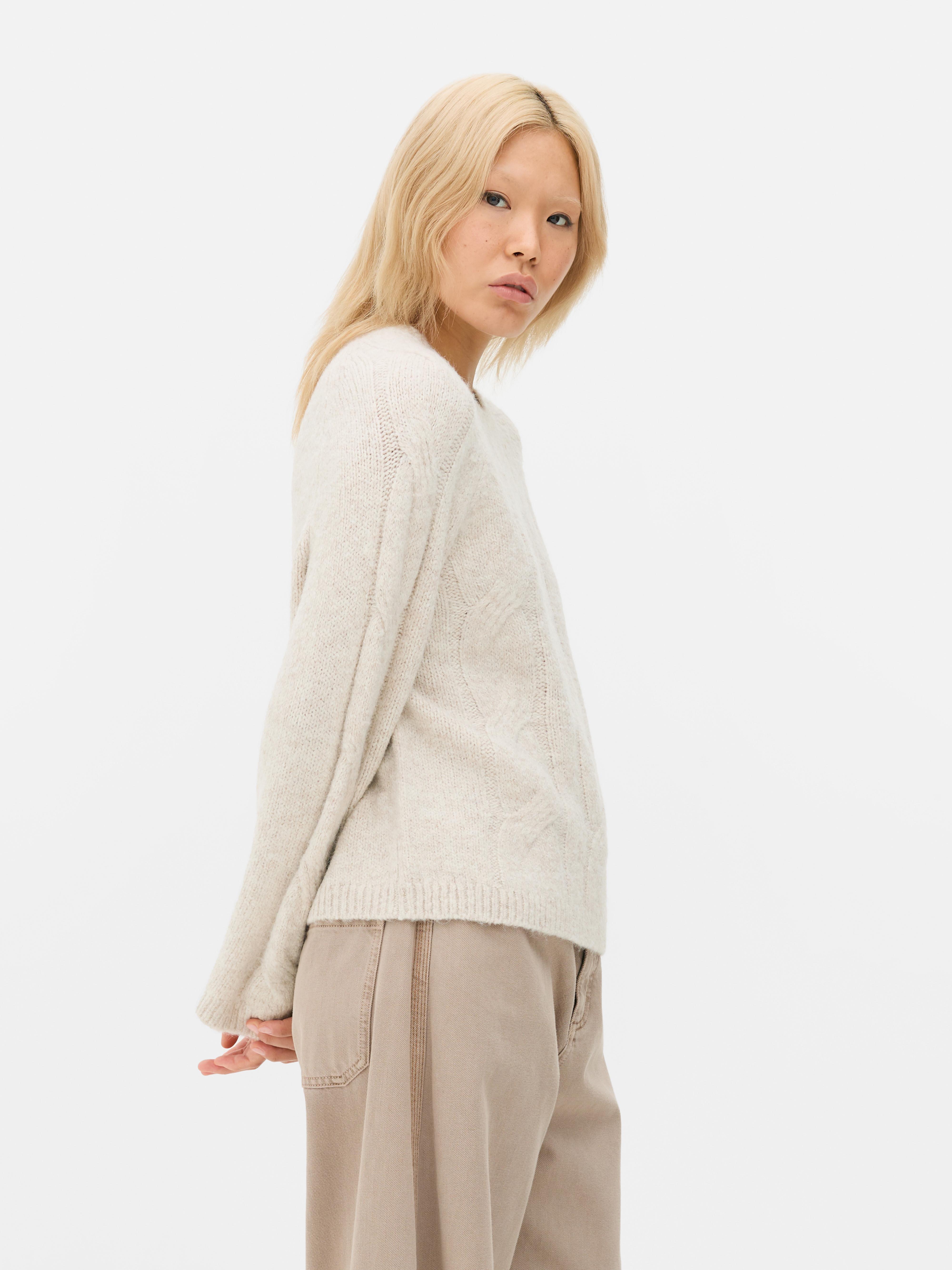Relaxed Cable Knit Jumper