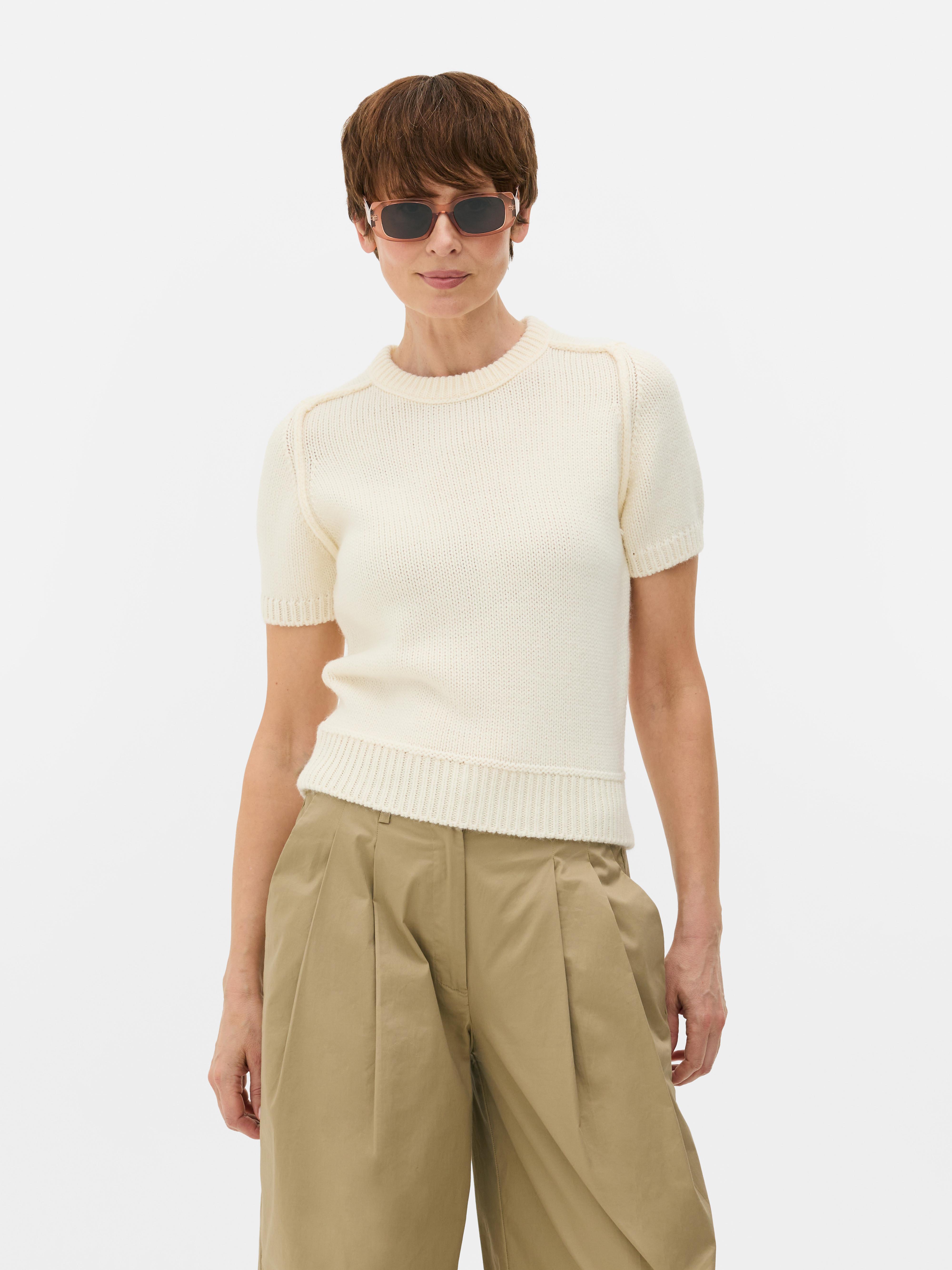 Maglione con cuciture