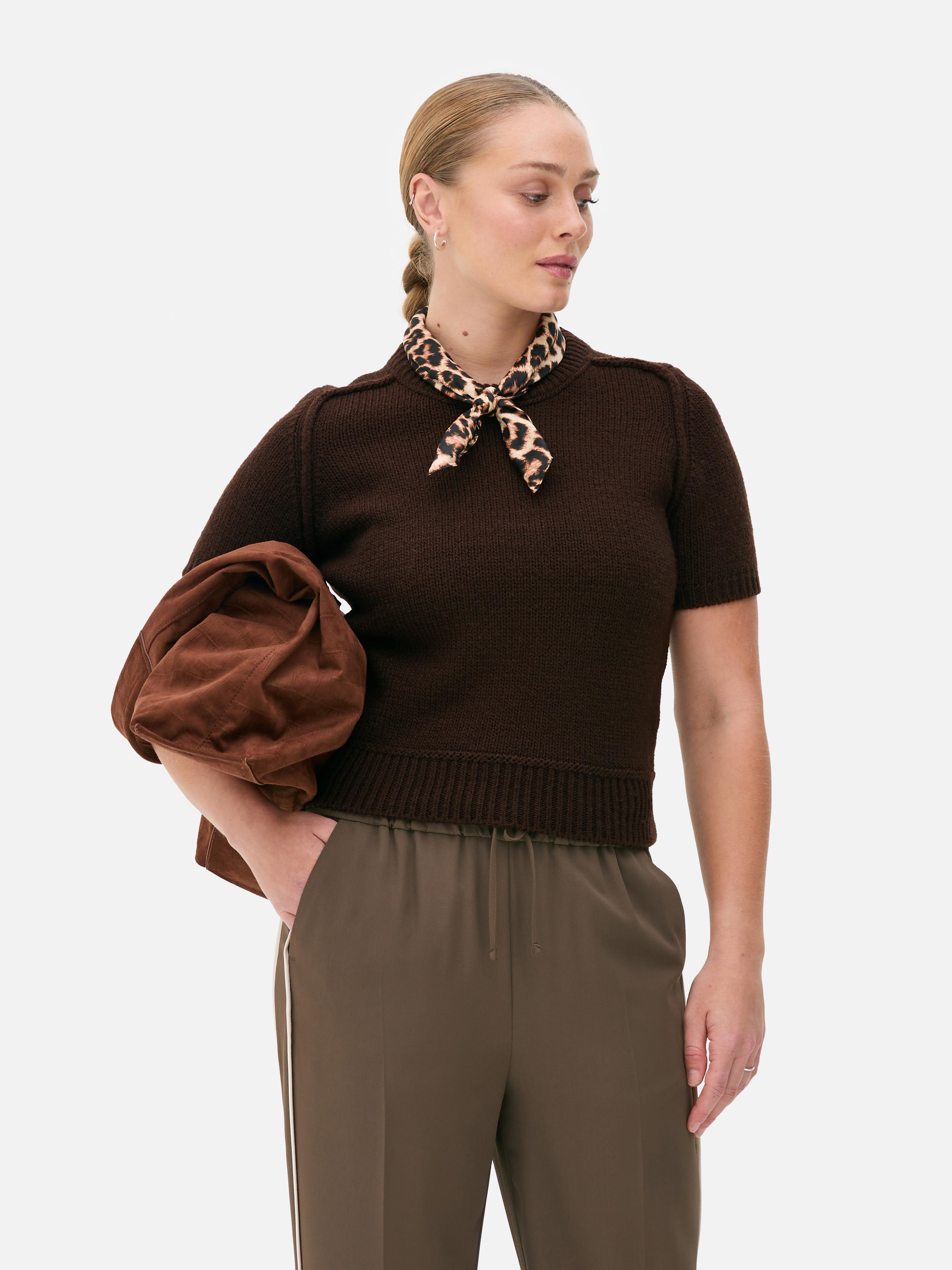 Maglione con cuciture