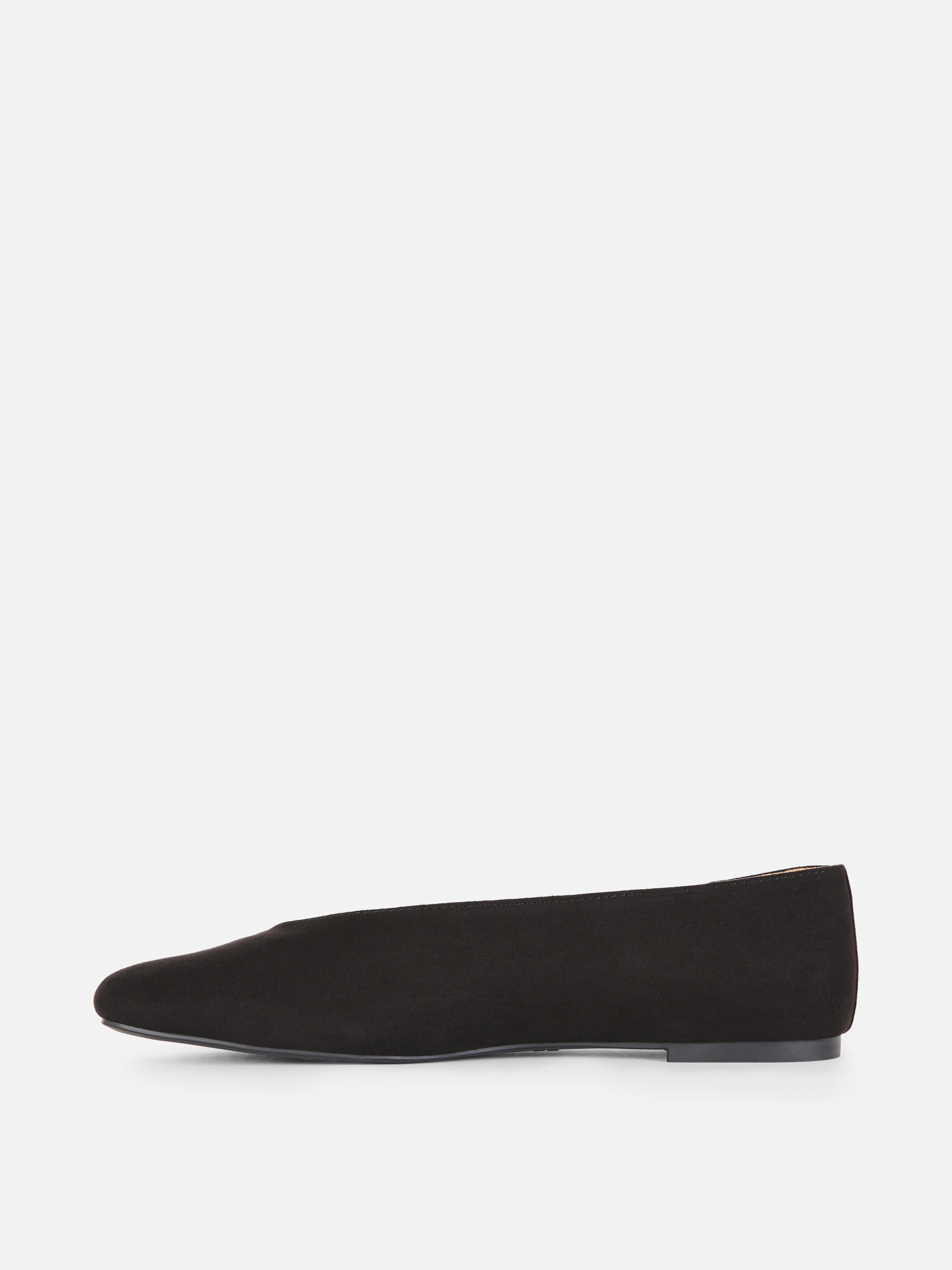High Vamp Ballerina Flats