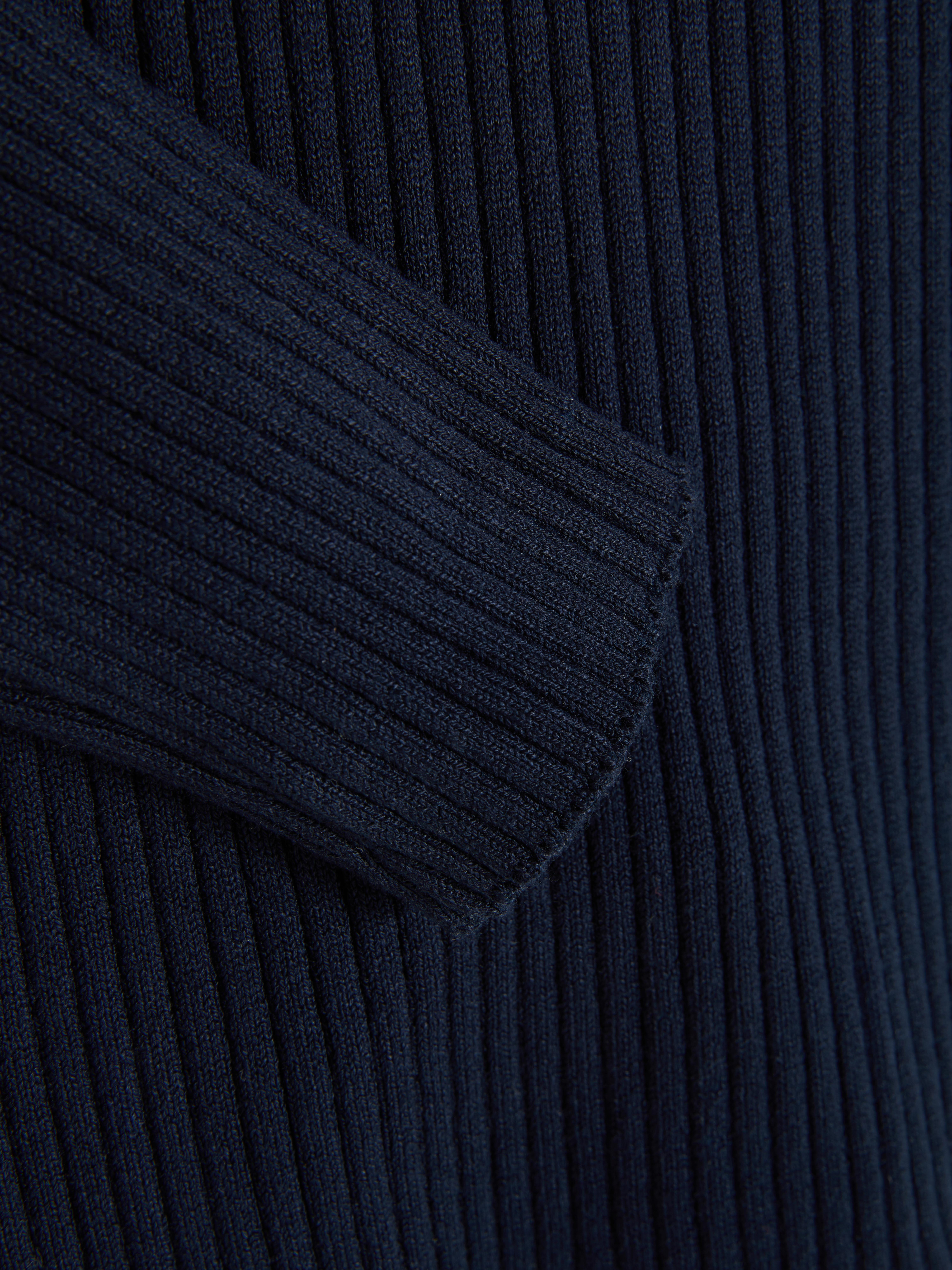 Ribbed Half-Zip Hoodie