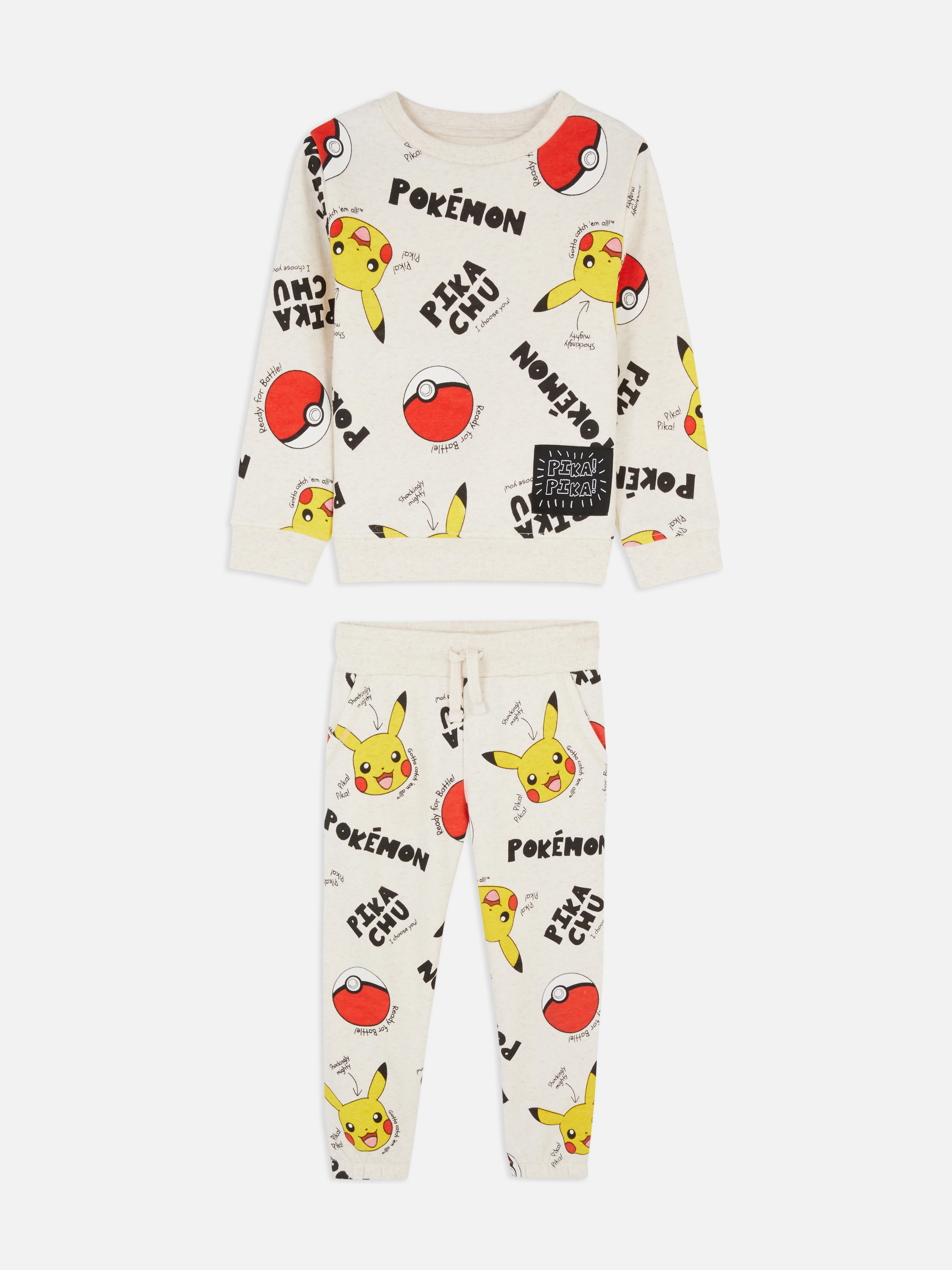 3-8 ans | Ensemble sweat-shirt et bas de jogging Pokémon Pikachu