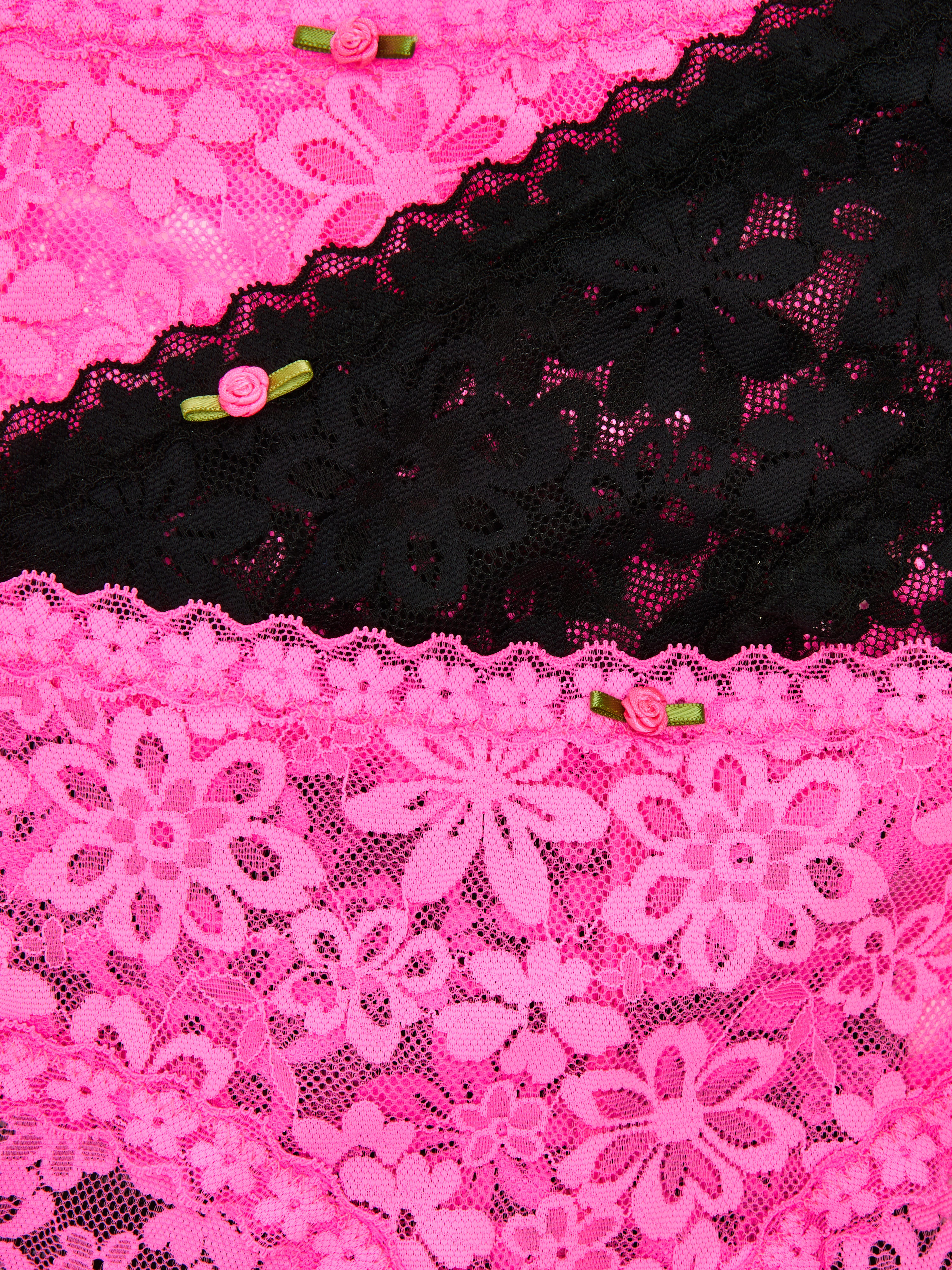 3 slip a vita bassa in pizzo