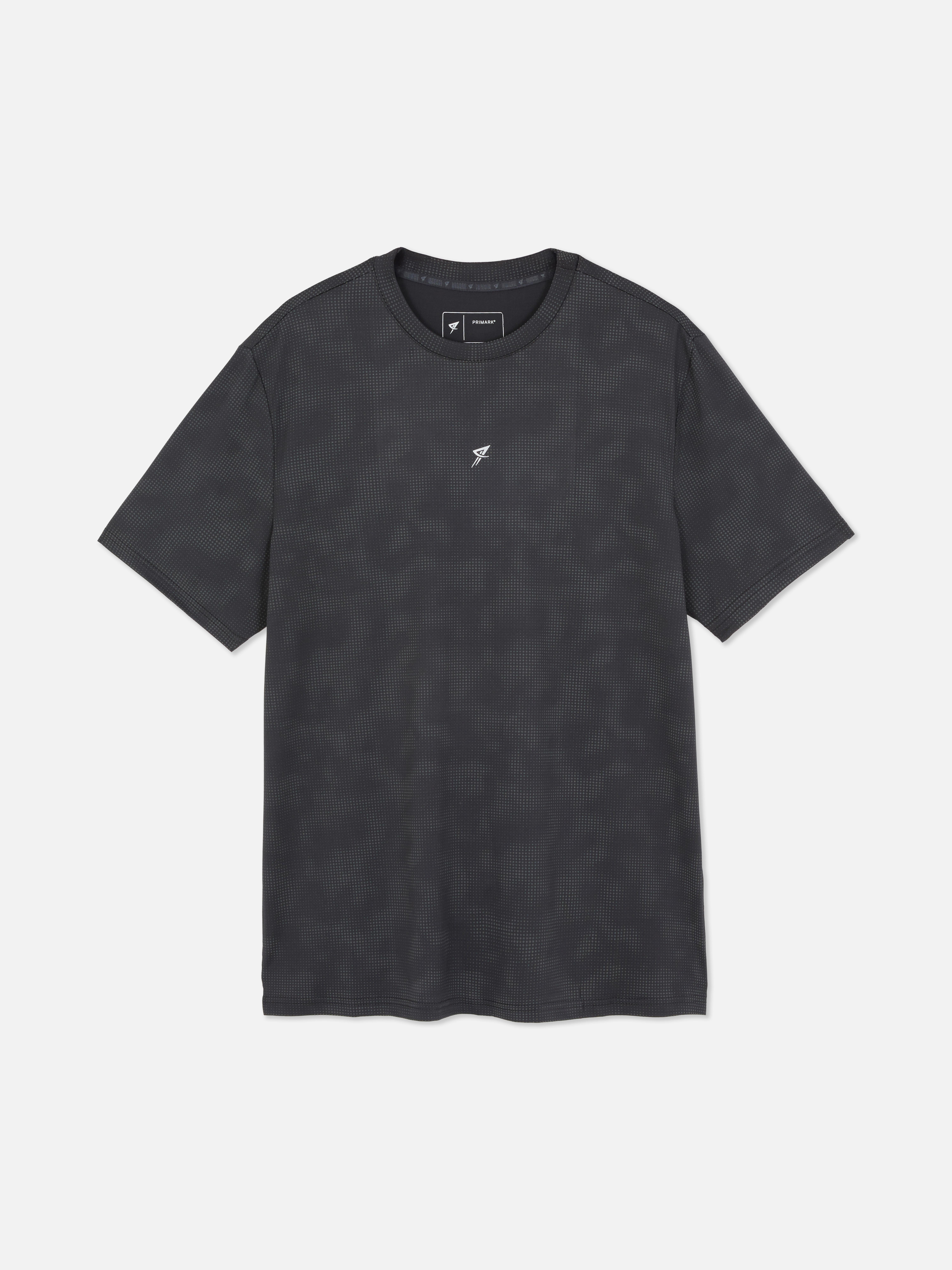 Men's Charcoal Logo Performance T-Shirt | Primark