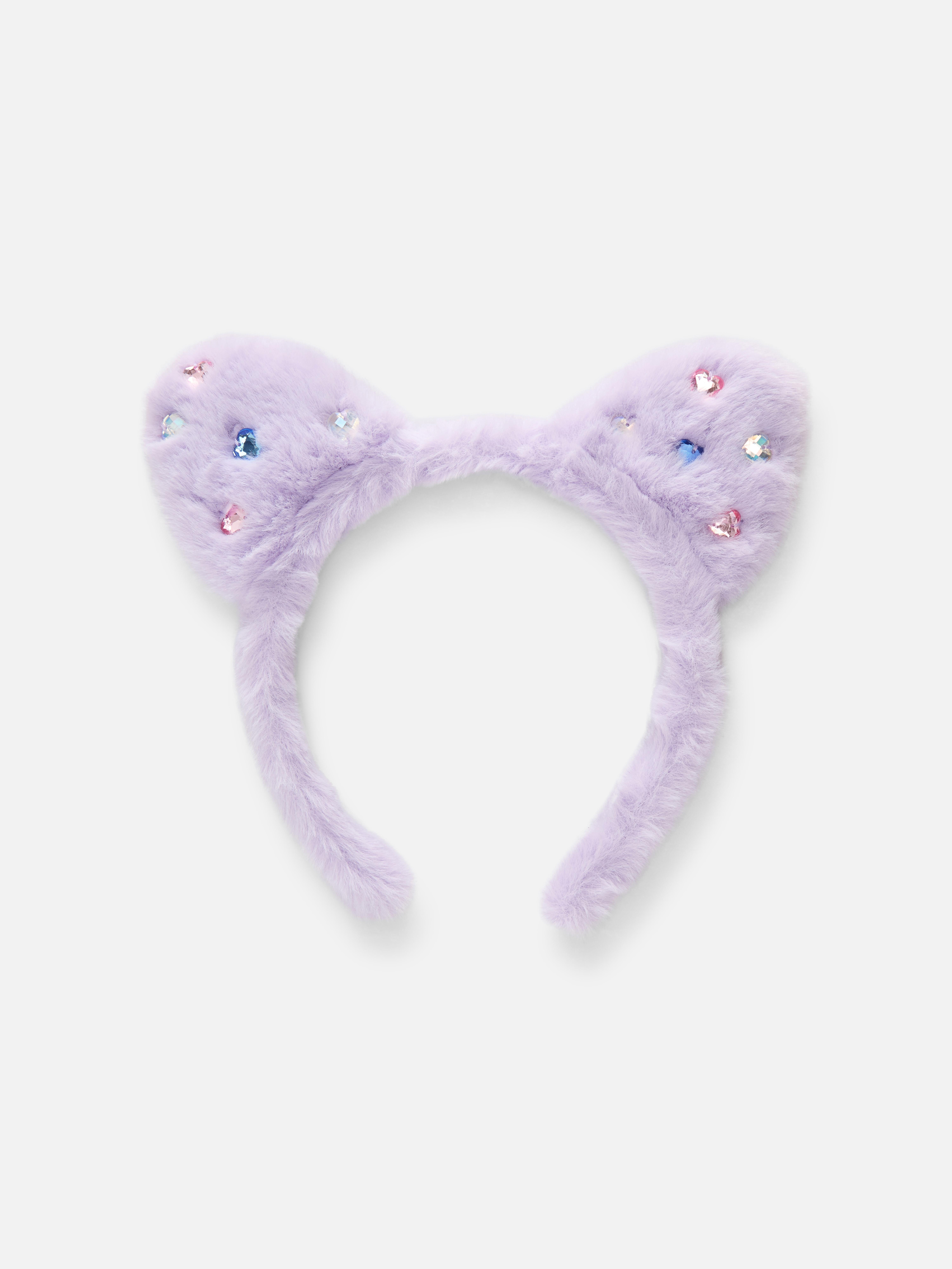 Serre-tête oreilles de chat en fausse fourrure