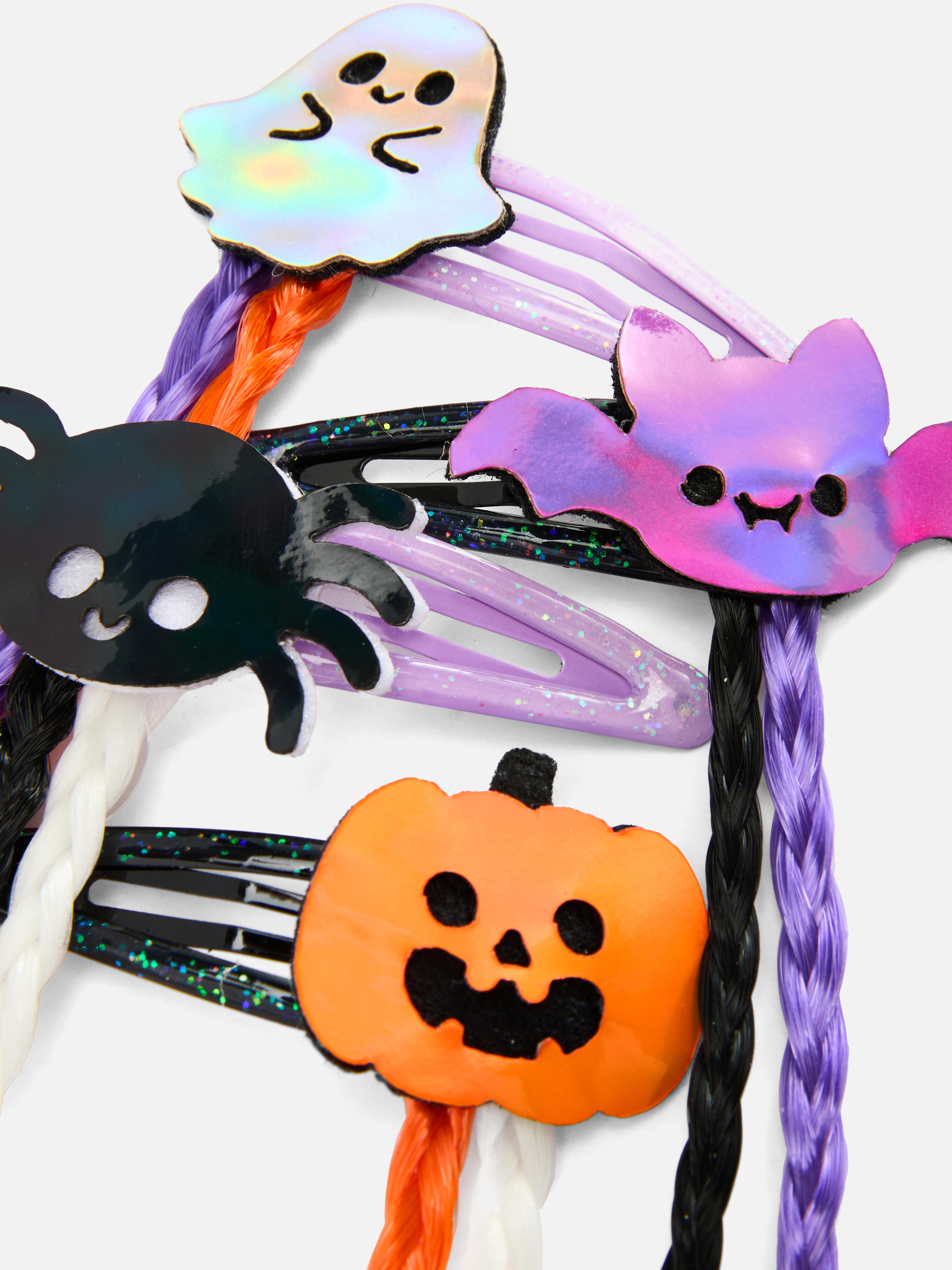 Pack 4 ganchos cabelo tranças Halloween