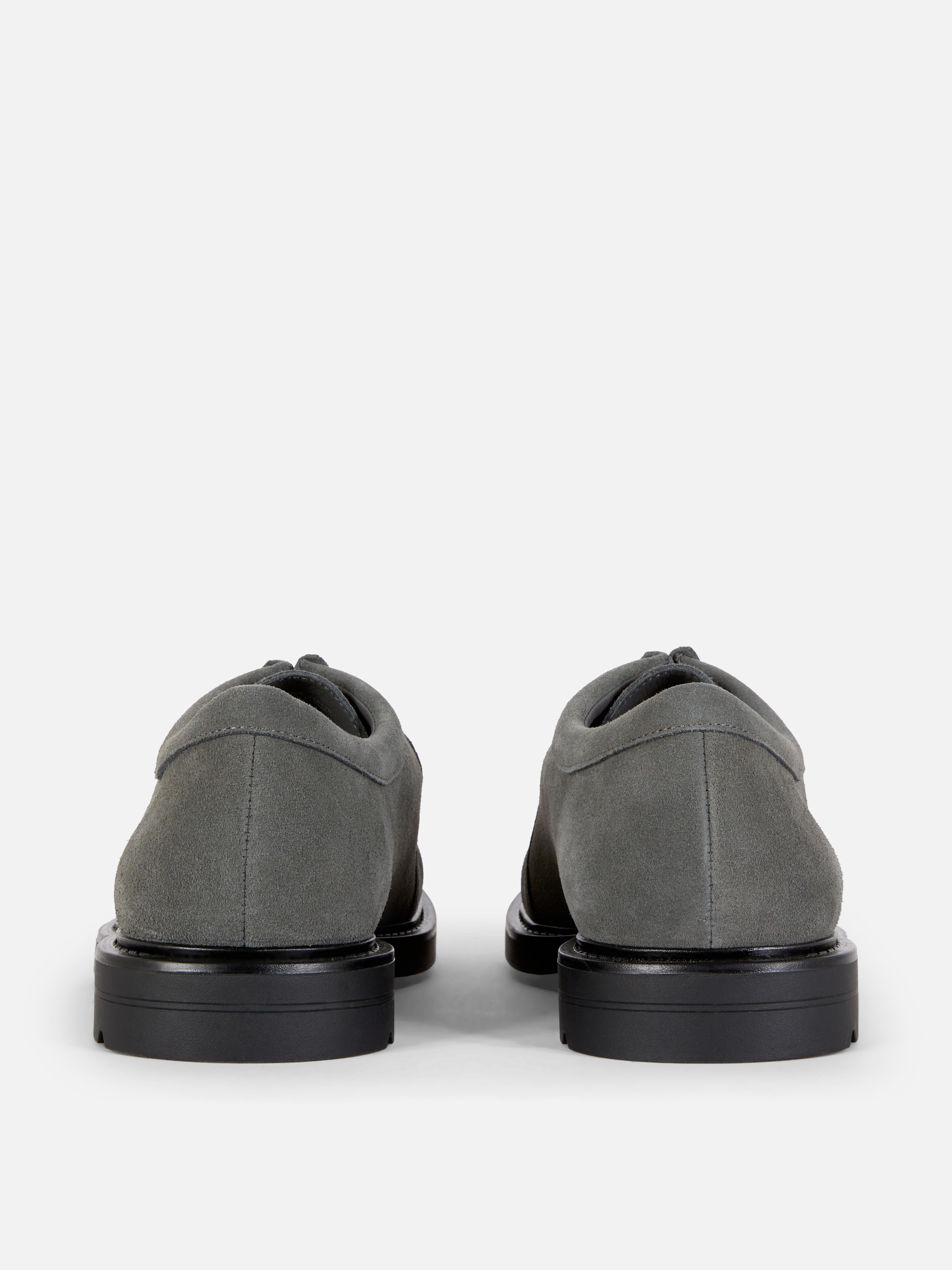 Suede Lace-Up Moccasins