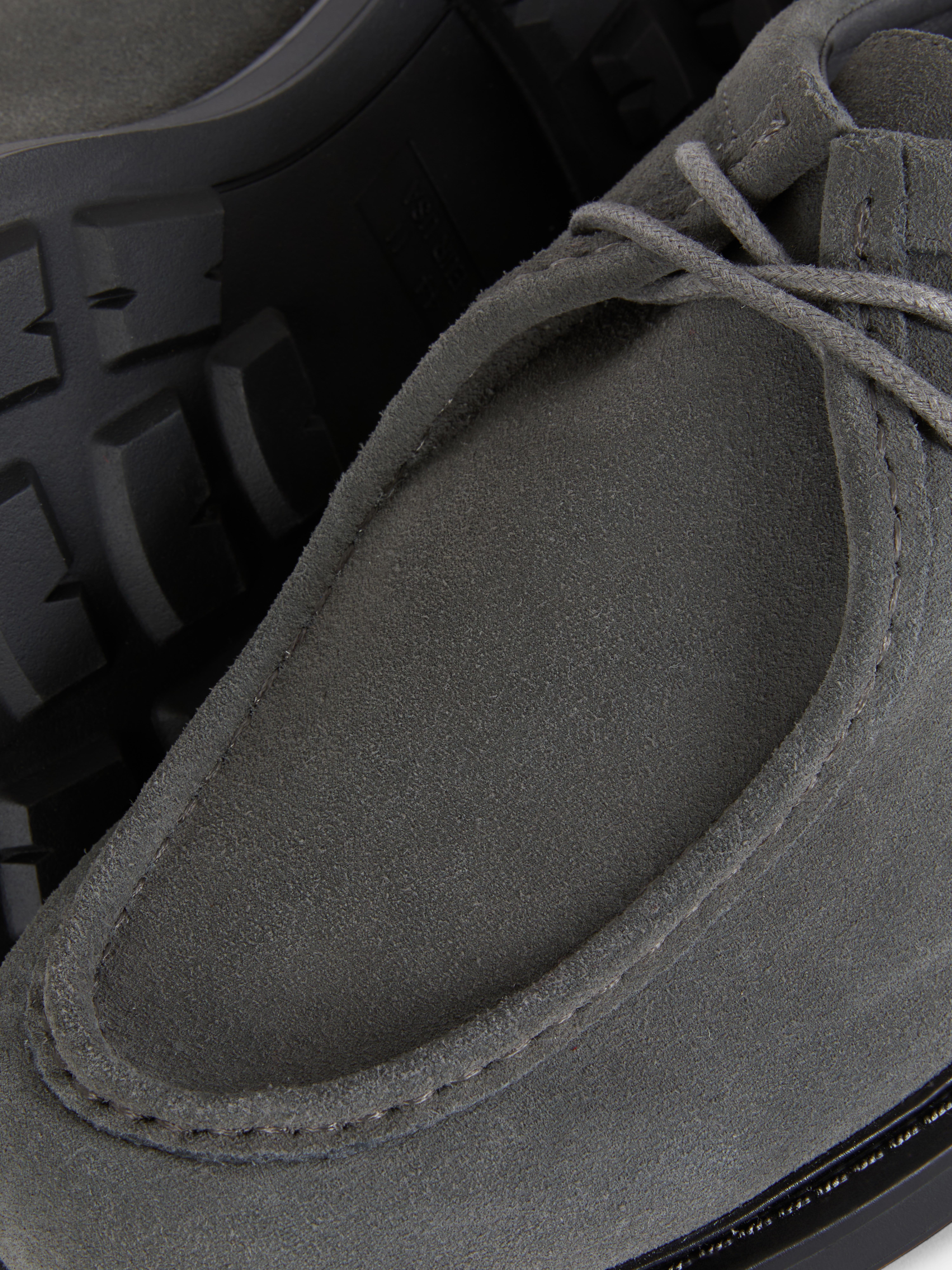 Suede Lace-Up Moccasins
