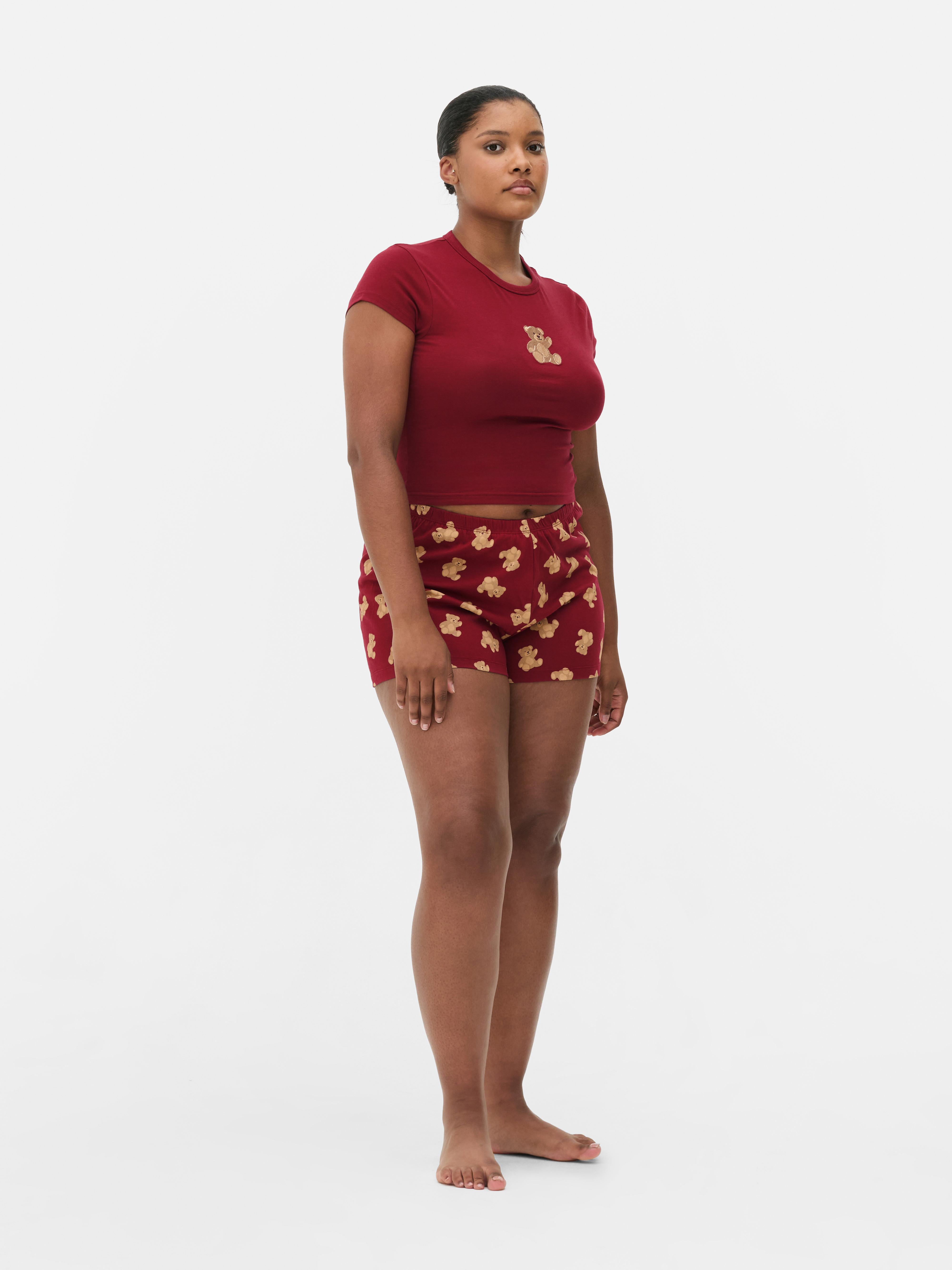 Teddy Bear Graphic Short Pyjamas
