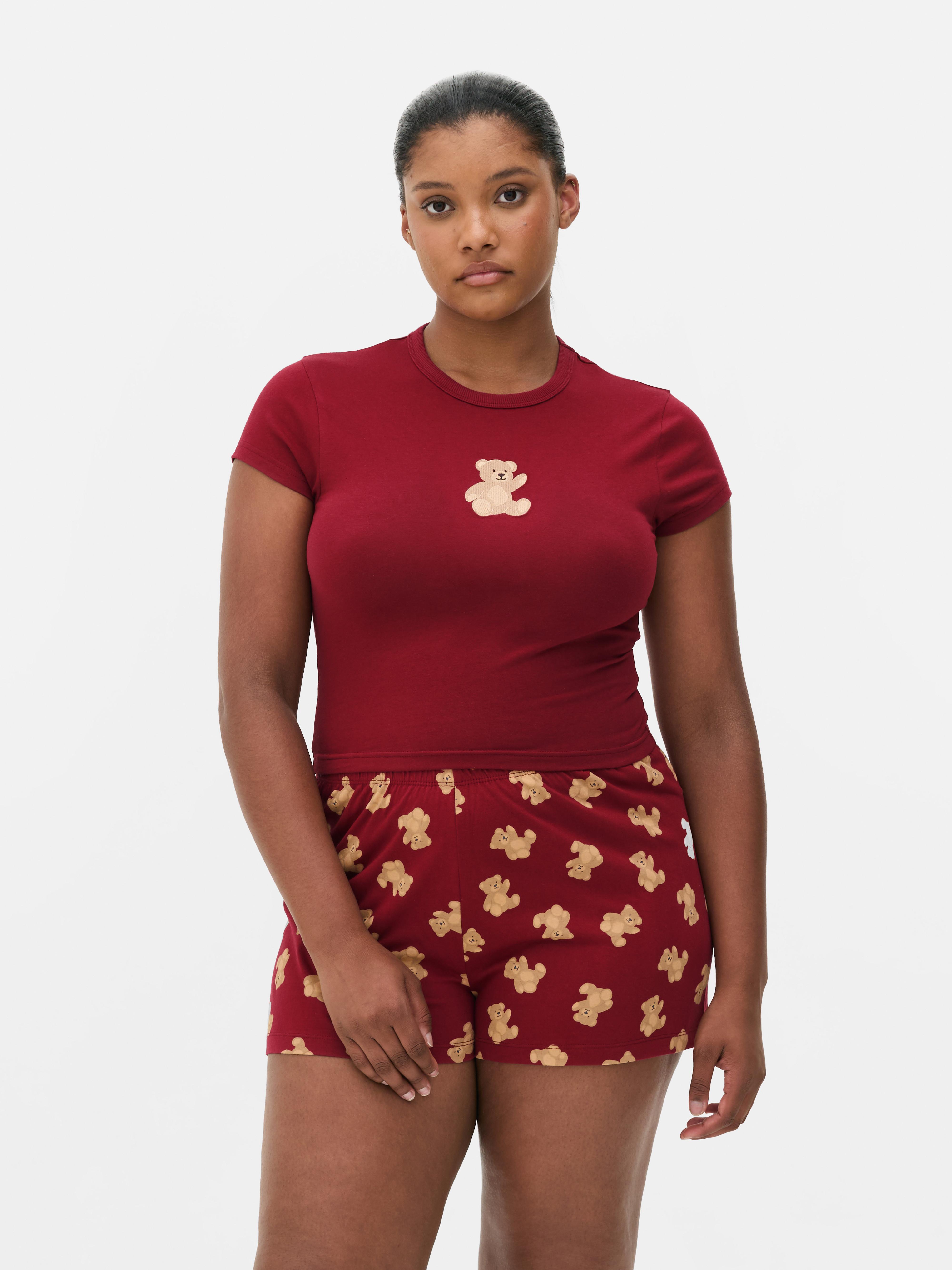 Teddy Bear Graphic Short Pyjamas
