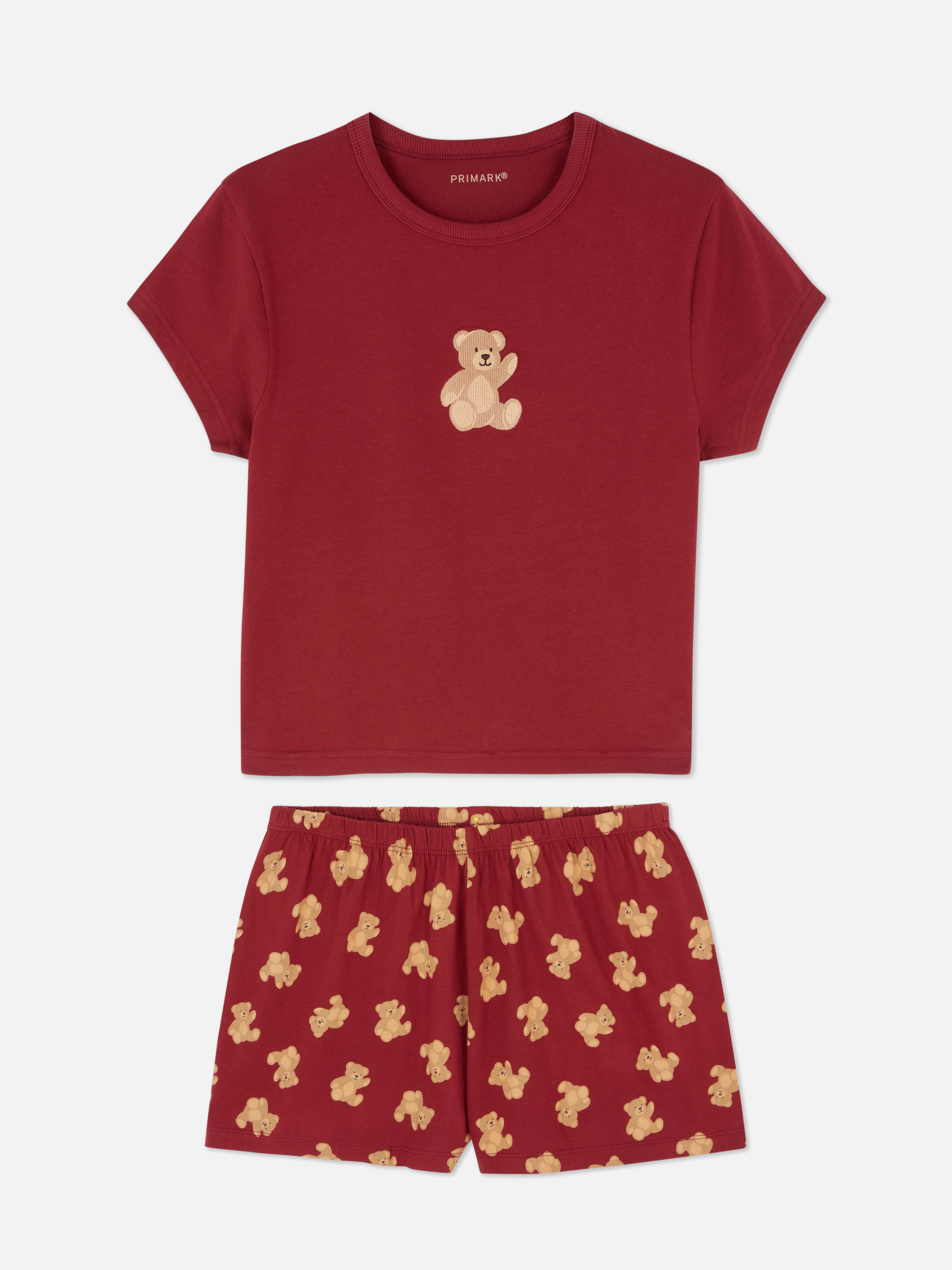 Teddy Bear Graphic Short Pyjamas