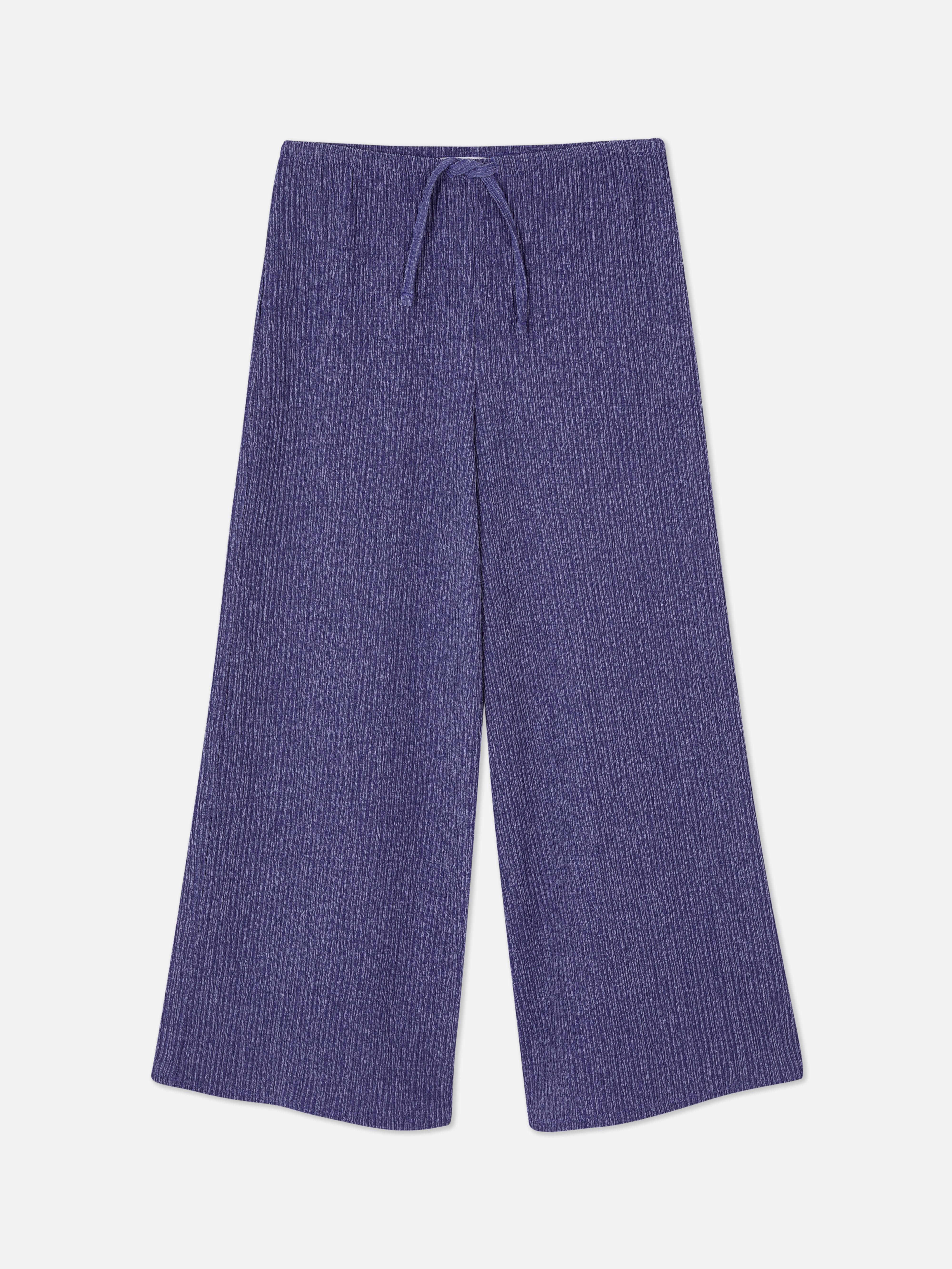 Pantalón fruncido con cordón de ajuste