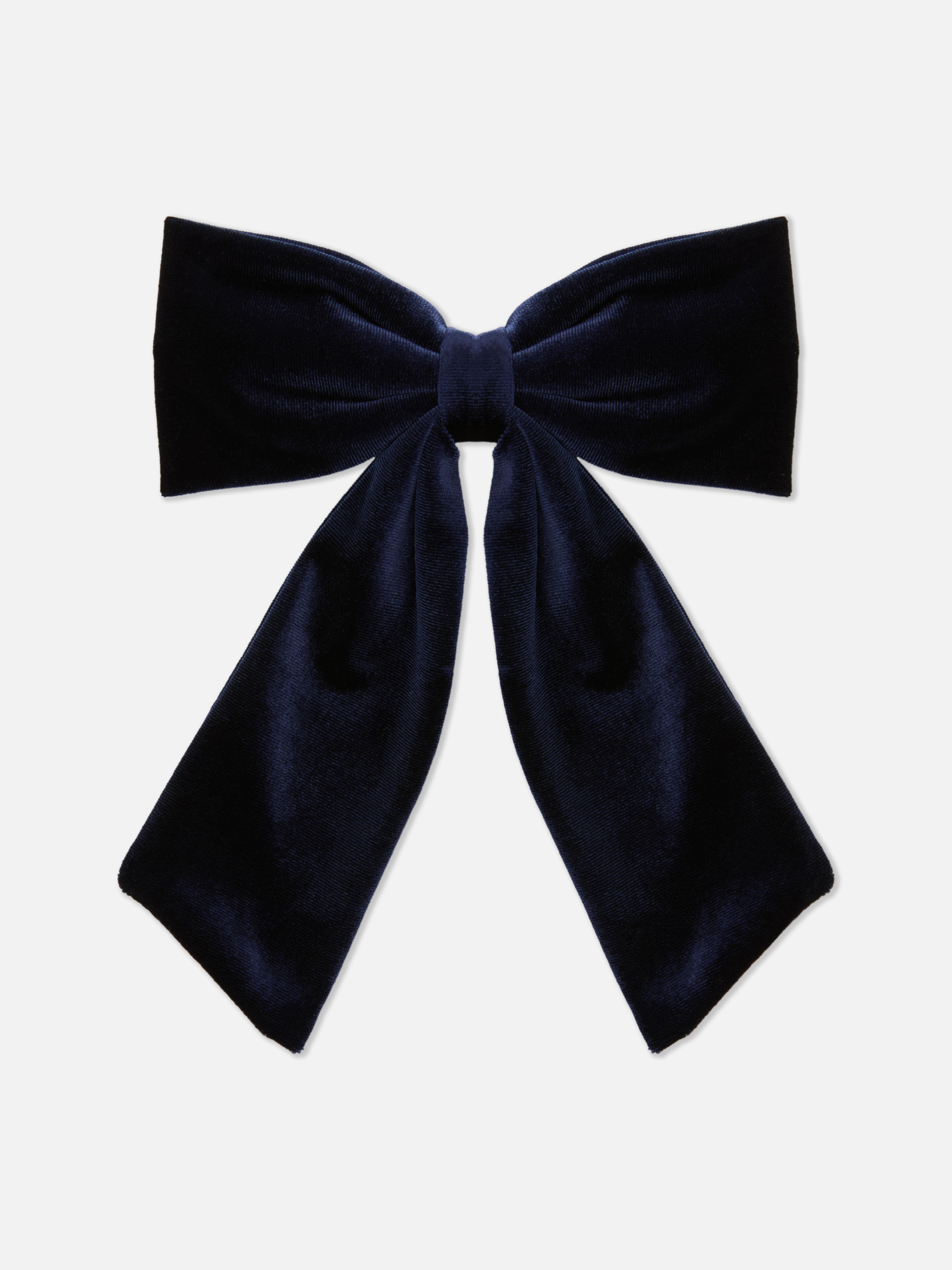 Barrette à nœud en velours