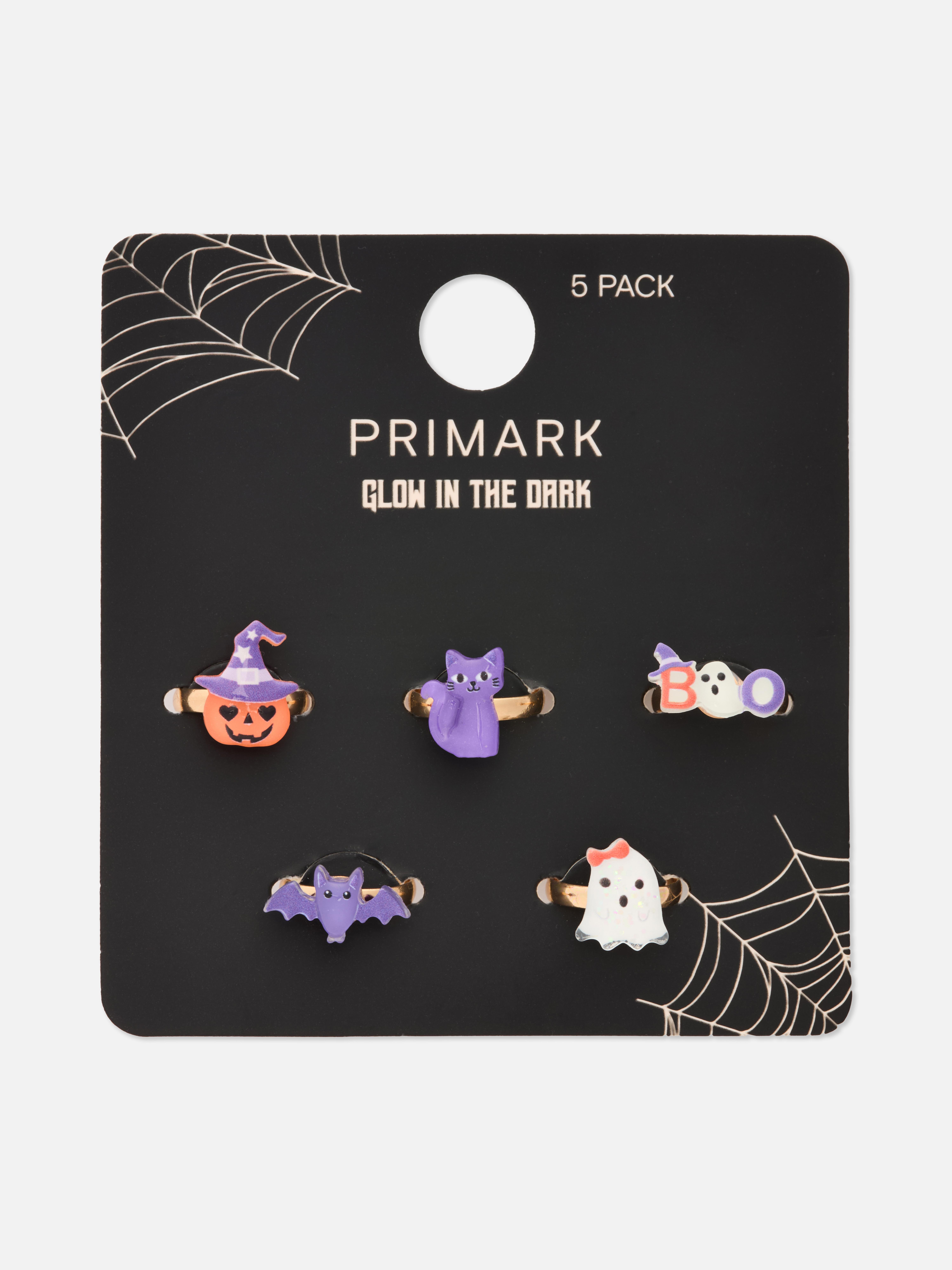Pack 5 anéis Halloween