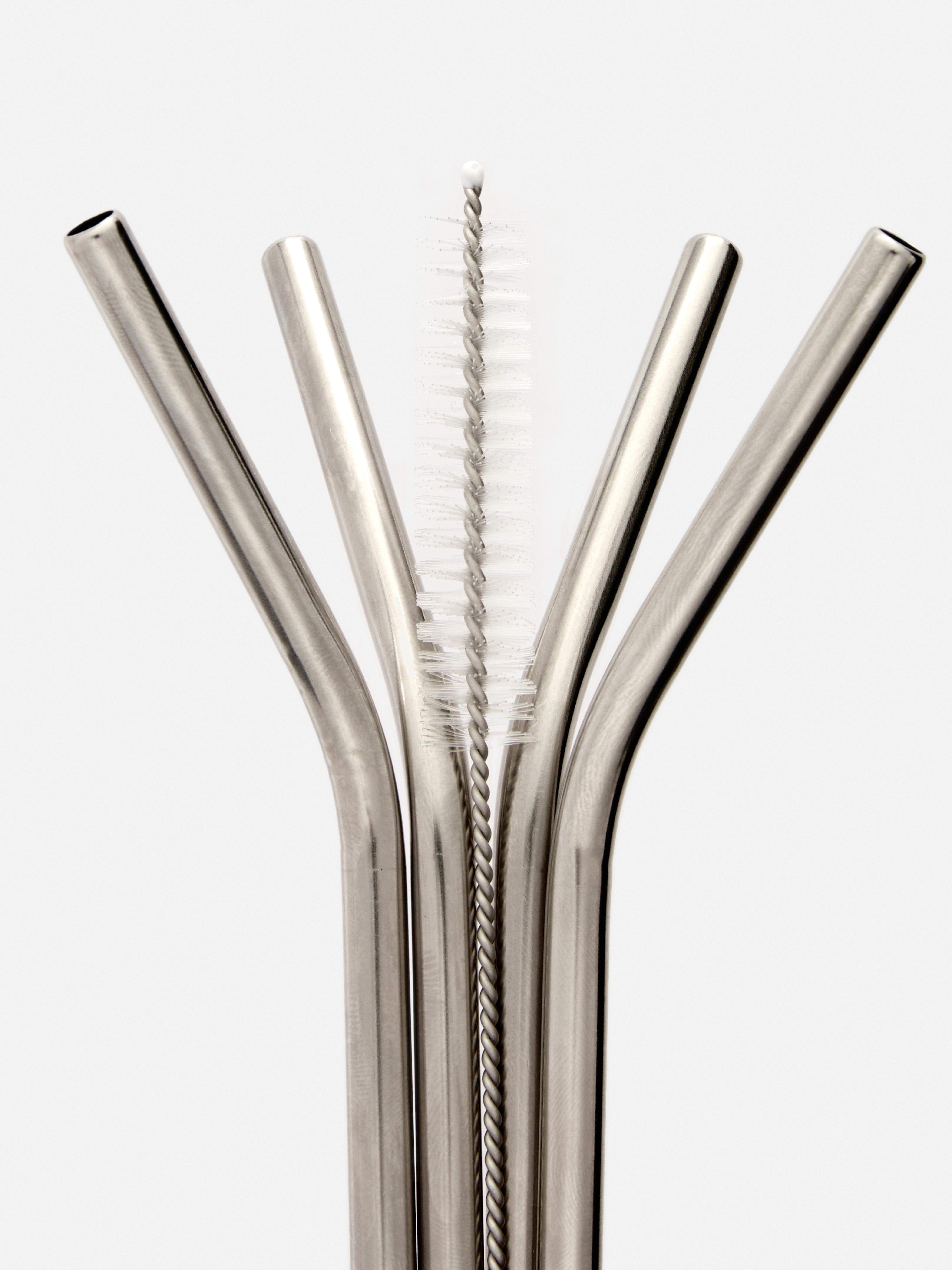 Strohhalme aus Edelstahl, 4er-Pack