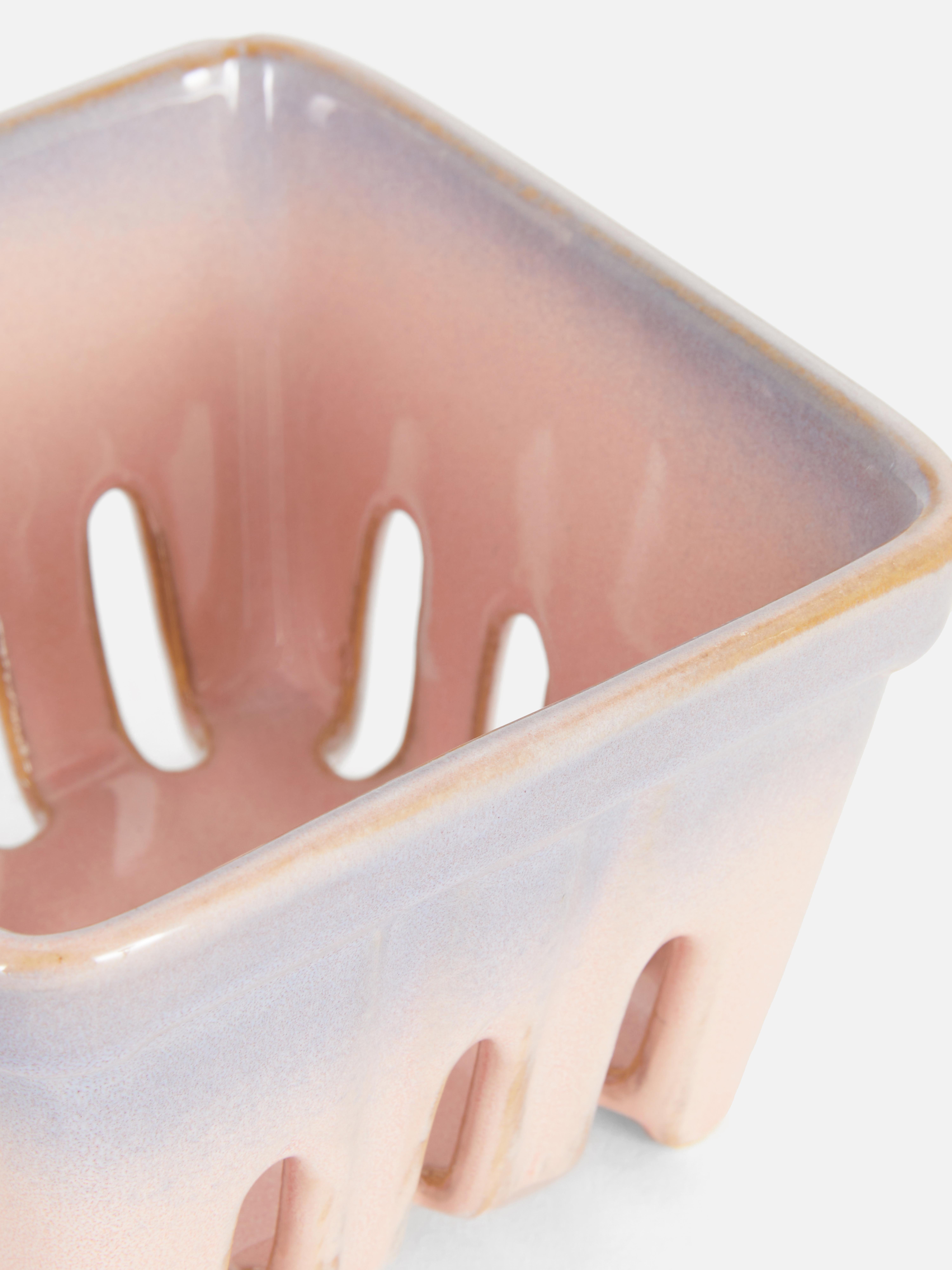 Rectangular Ceramic Fruit Basket