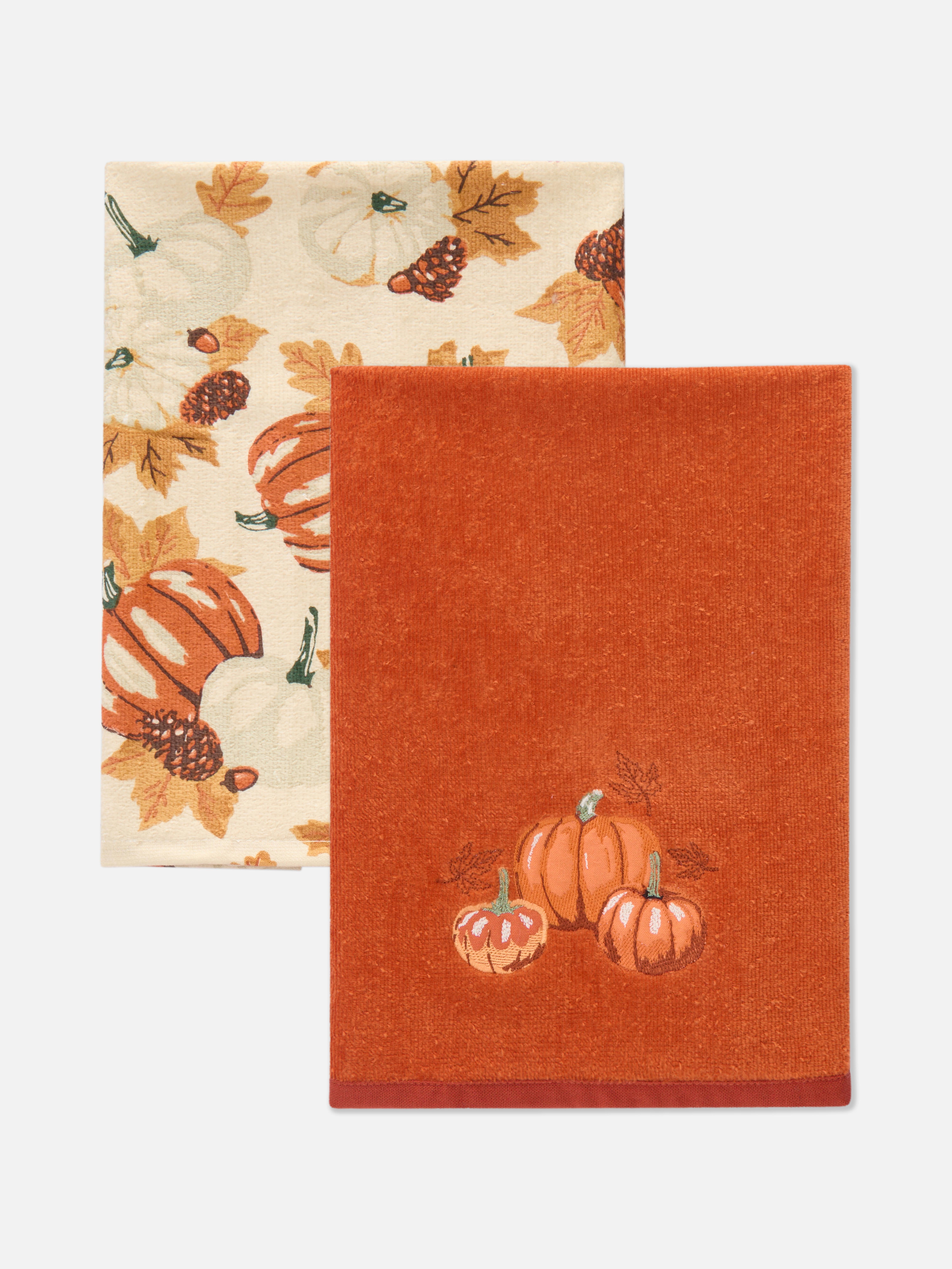 Herbstliche Geschirrtücher, 2er-Pack
