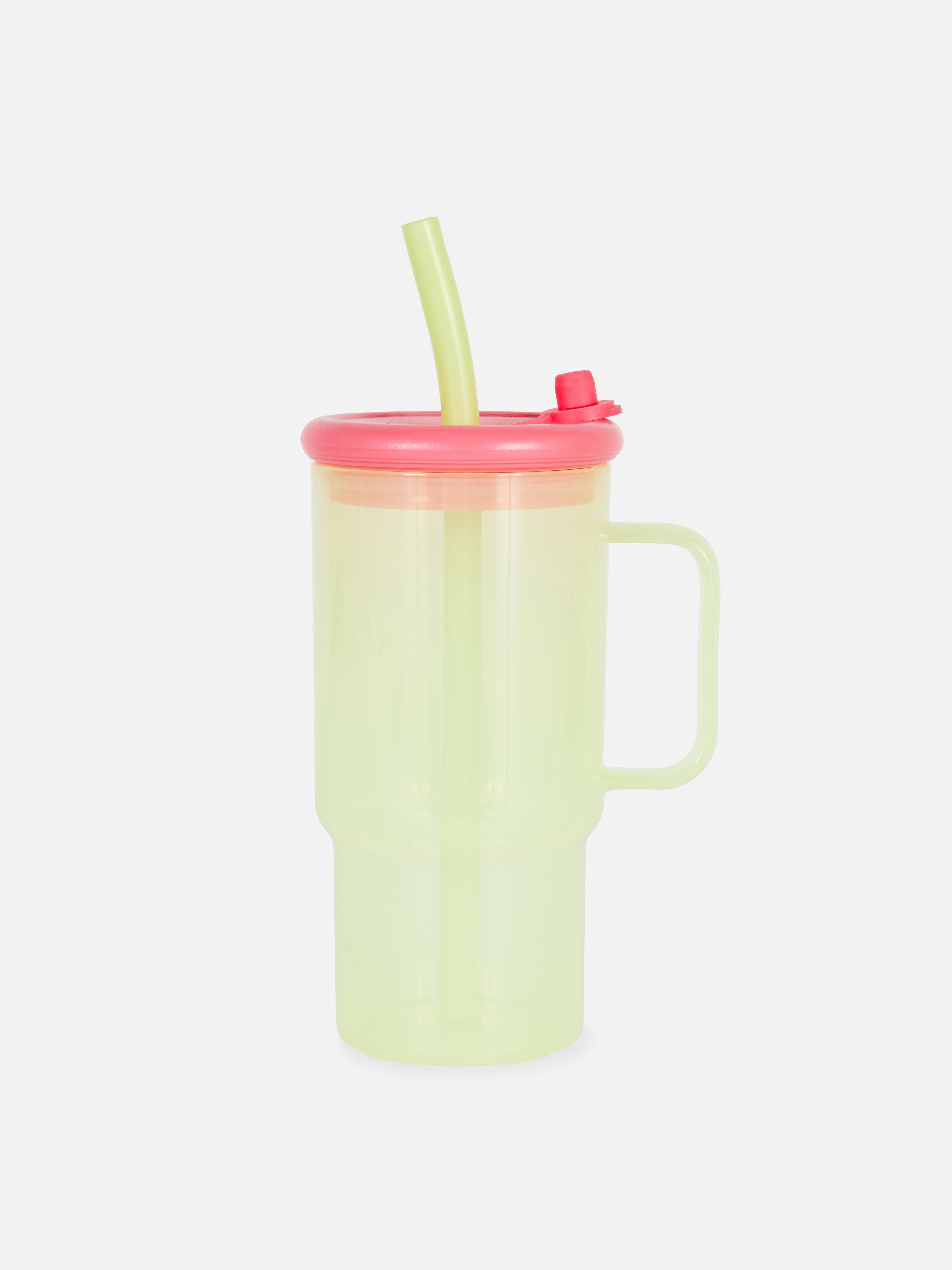 Mug isotherme avec paille