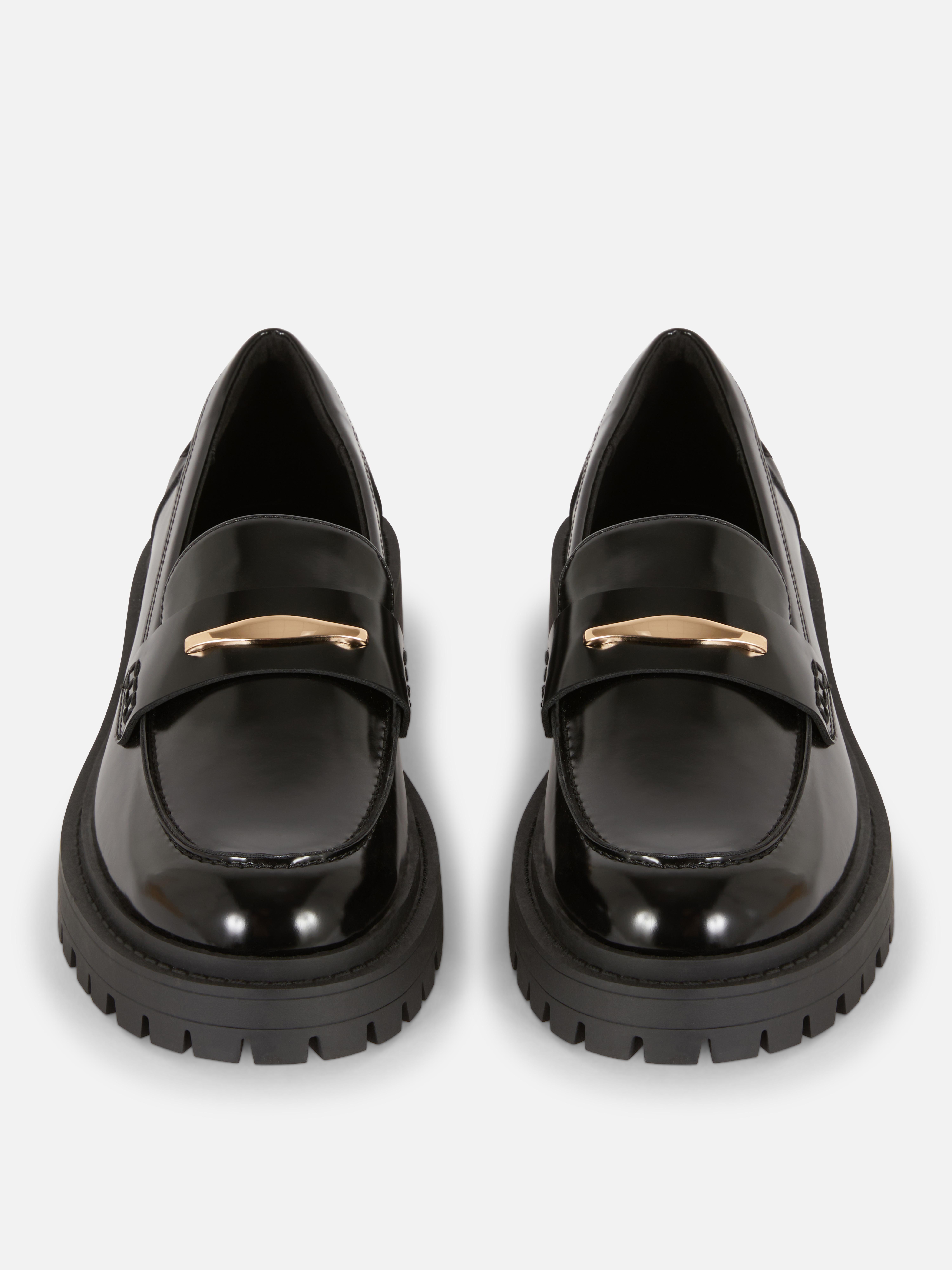 Chunky Patent Loafers