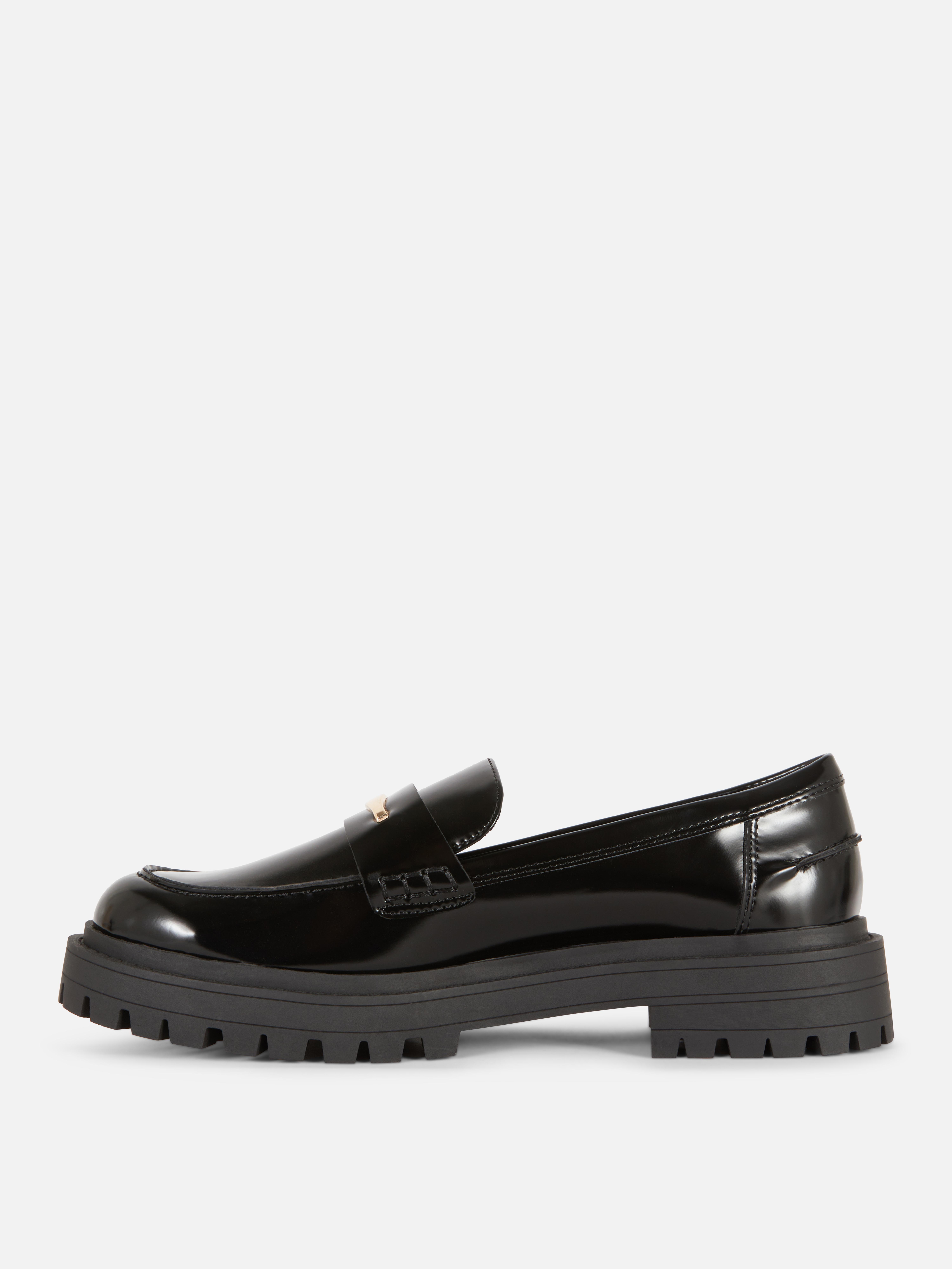 Chunky Patent Loafers