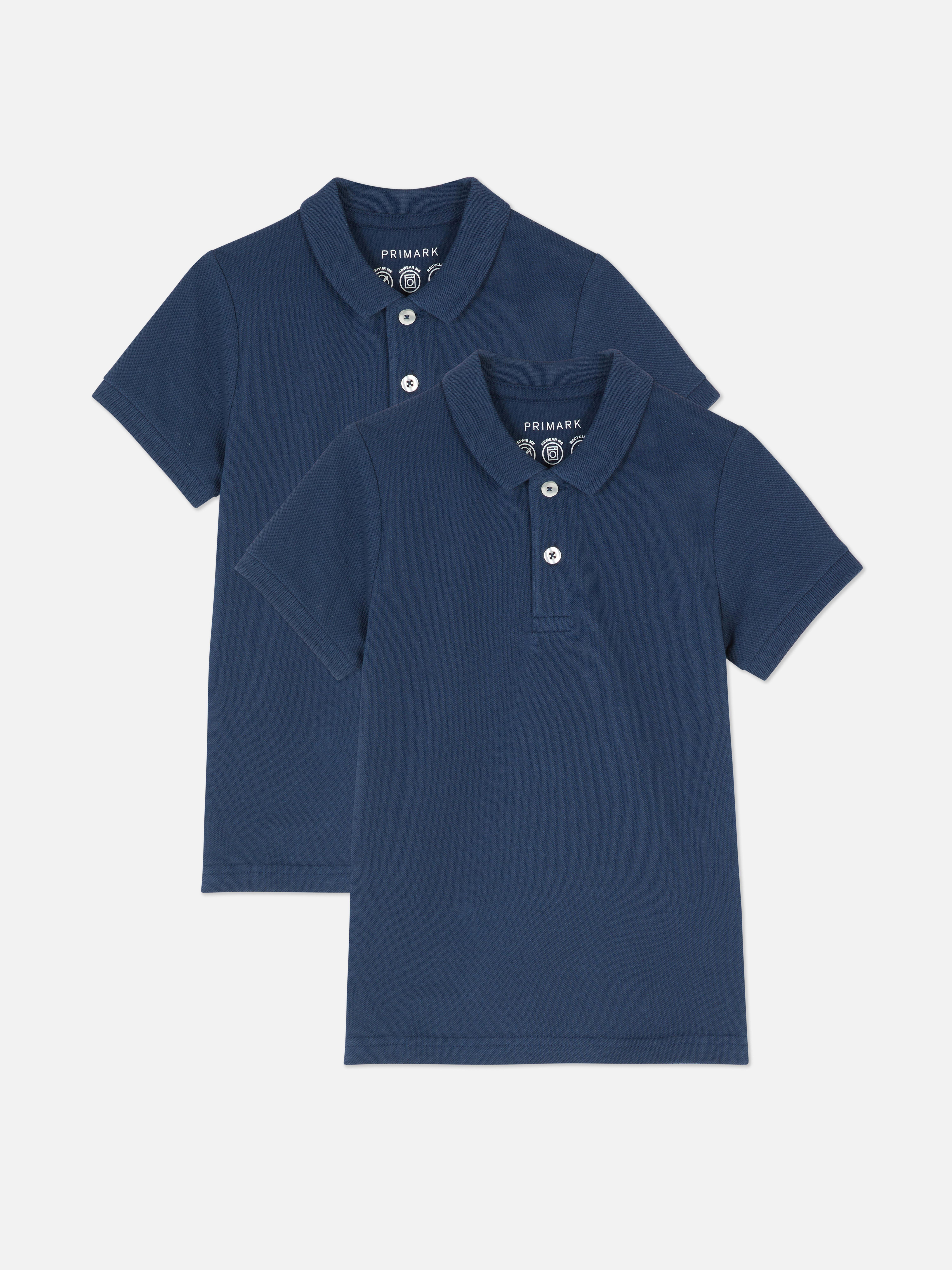 2pk Younger Kids' School Polo Shirts